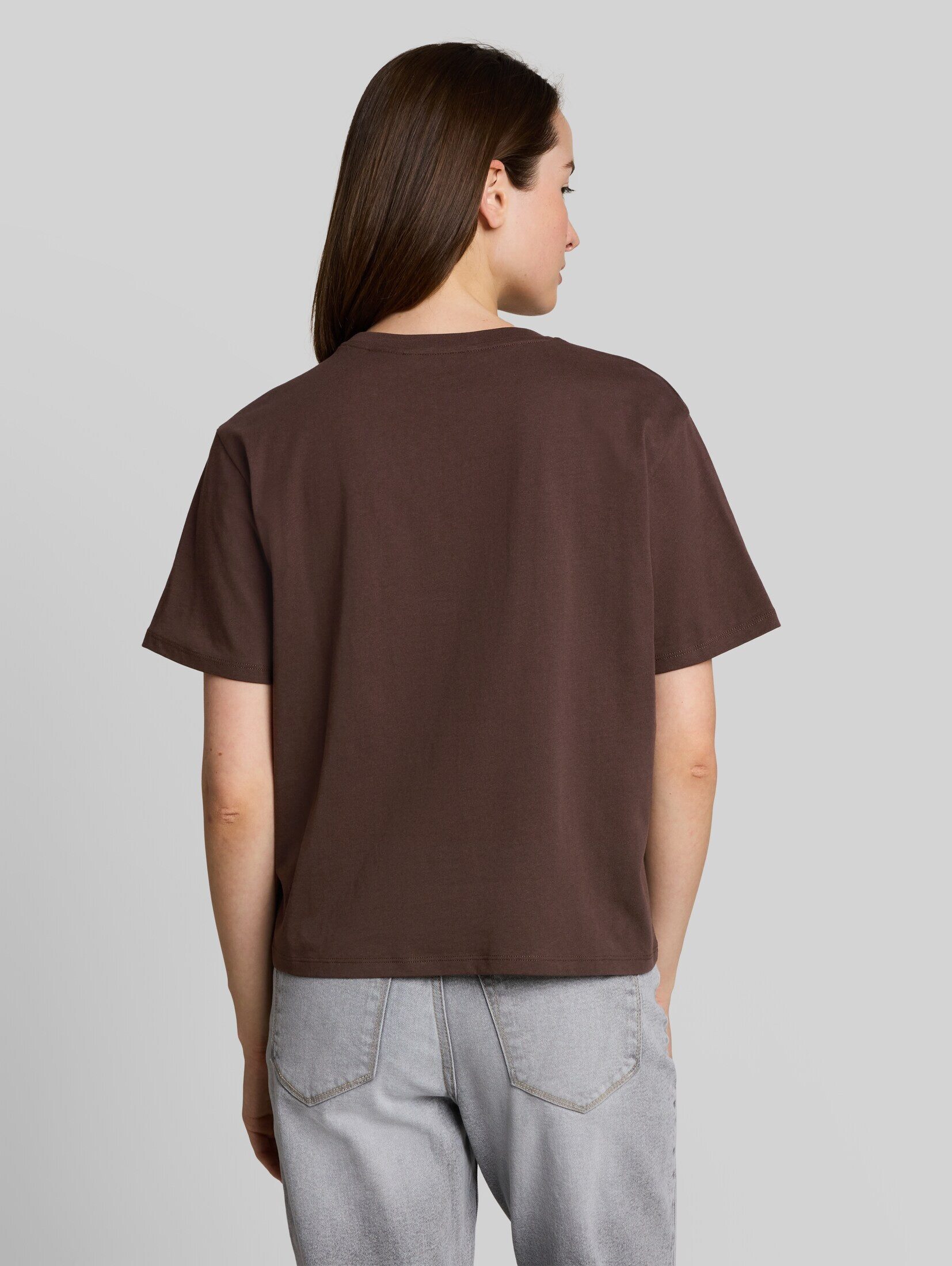 TOM TAILOR Denim T-Shirt T-Shirt (im Einserpack) Boxy Fit T-Shirt mit Snoopy-Print