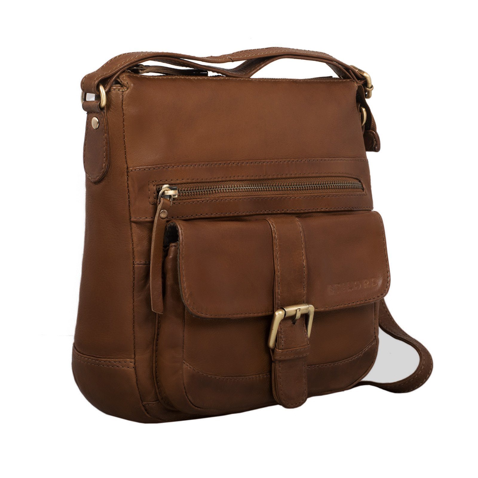 Handtasche "Louise" Vintage Umhängetasche Leder Damen