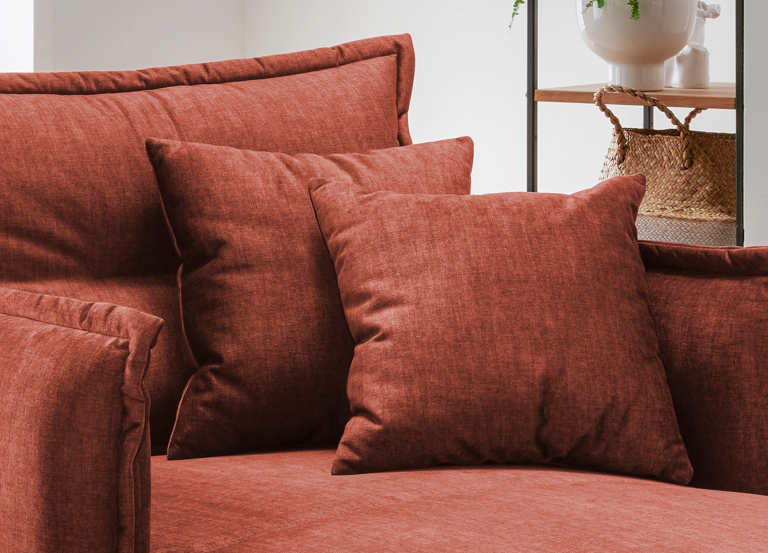 Home affaire Loveseat Lazio, moderner Sessel mit einer bequemen Polsterung, 2 Stk. Zierkissen