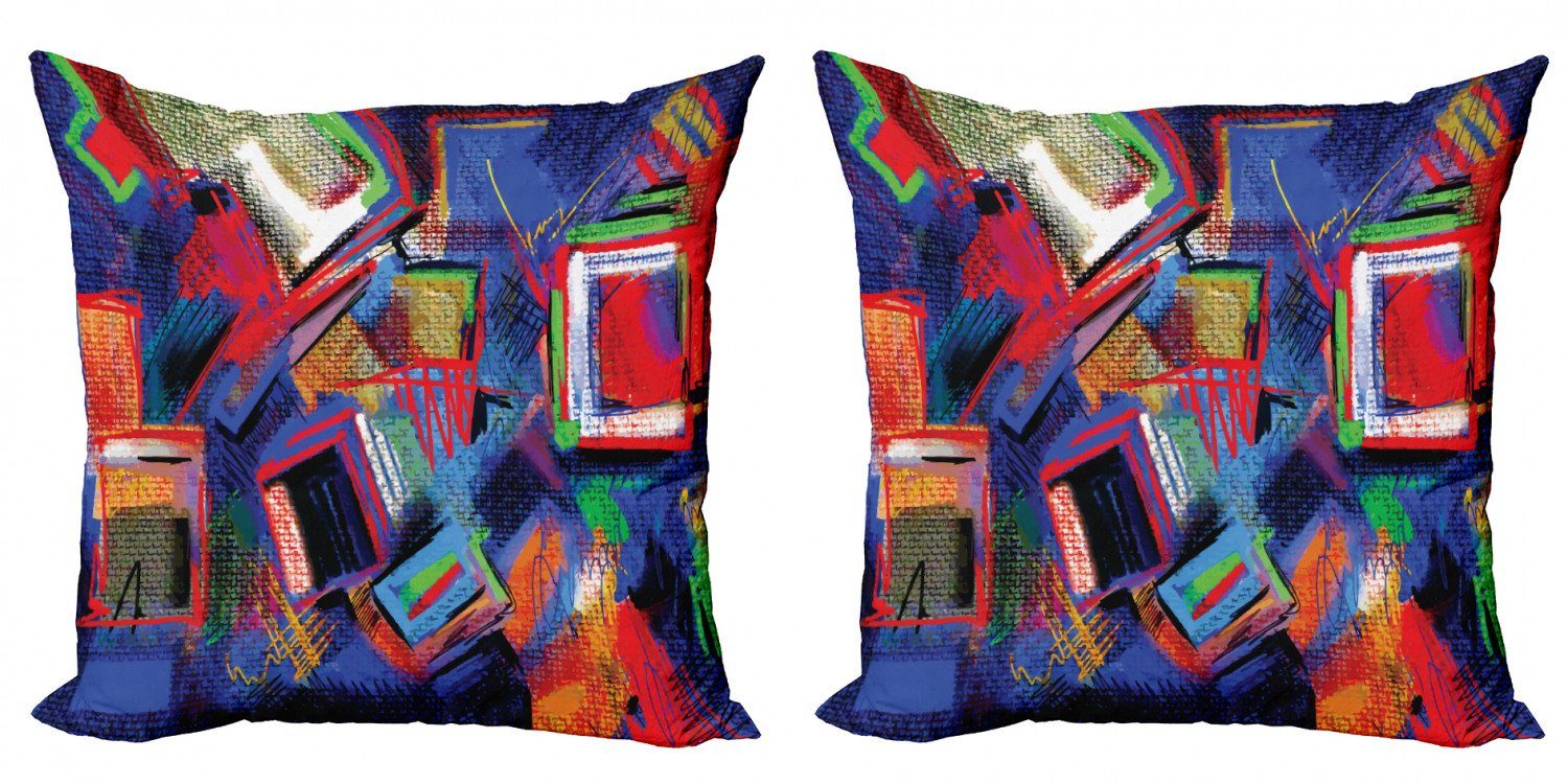 Kissenbezüge Modern Accent Doppelseitiger Digitaldruck, Abakuhaus (2 Stück), zeitgenössisch Moderne Kunst Bild