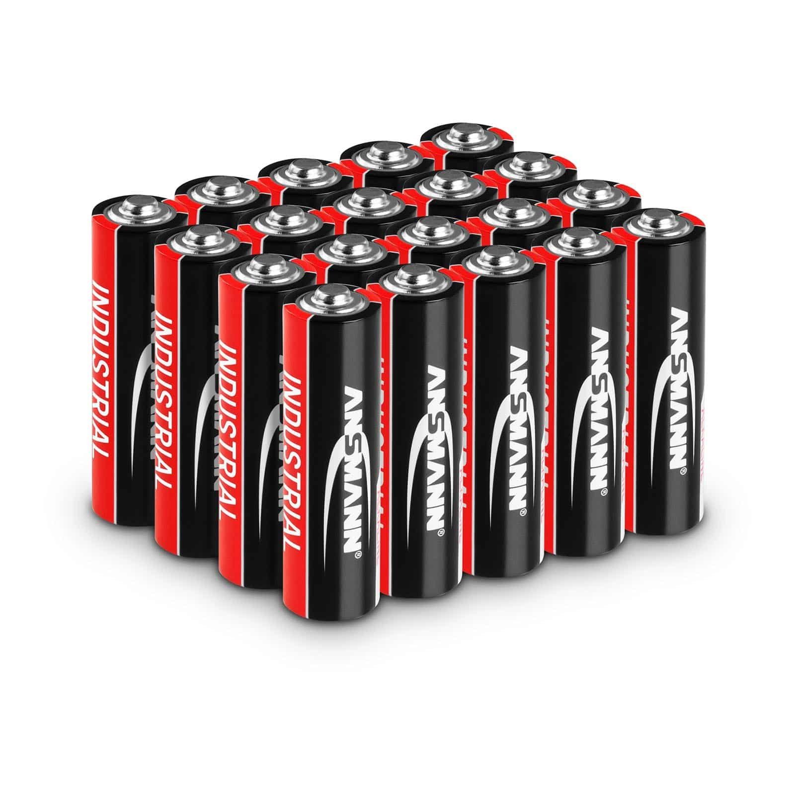ANSMANN® Batterien 20x AA MiGNon 1.5V Karton 2700mAh Alkaline LR03 Batterie