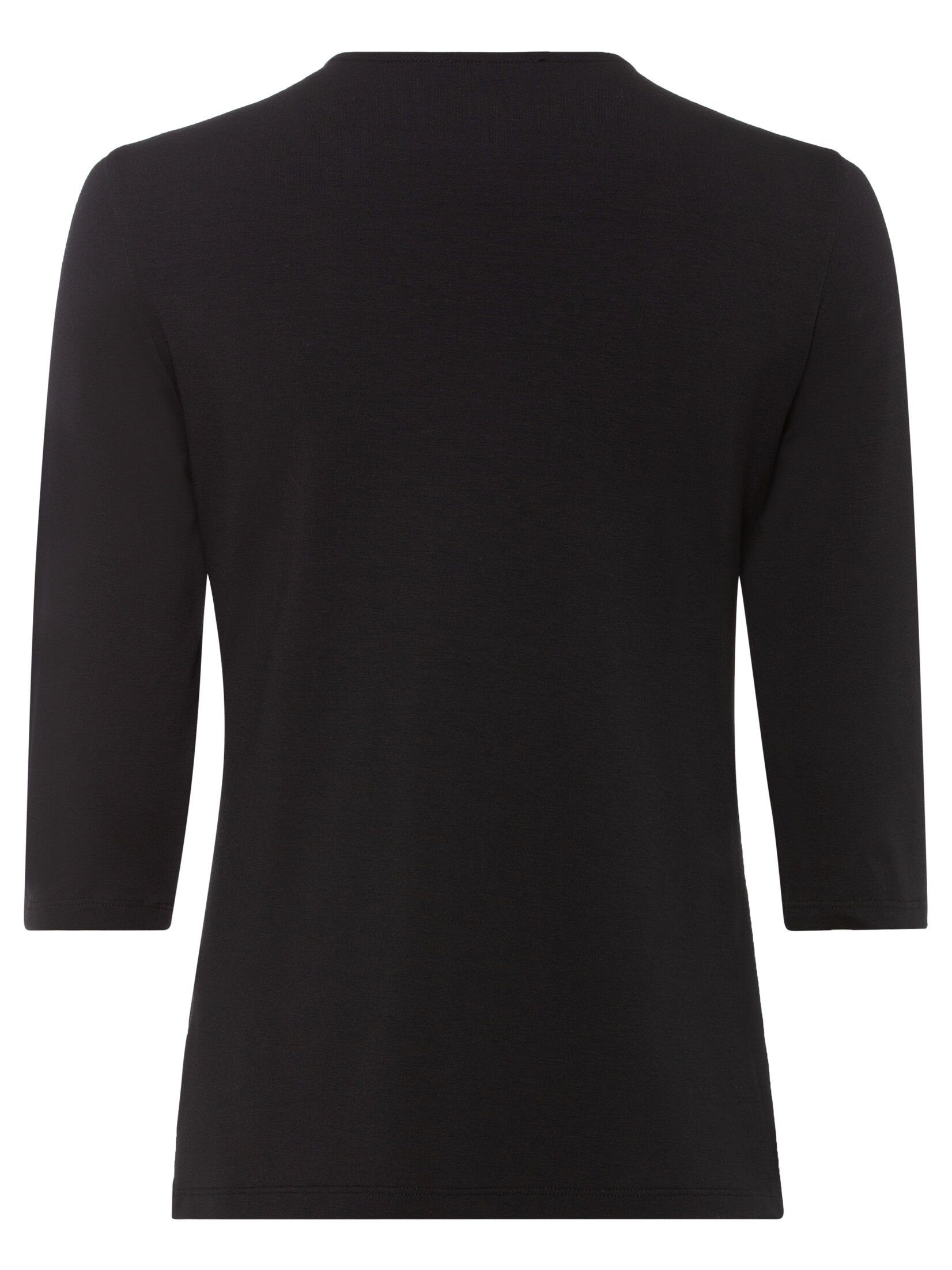 V-Shirt Uni-Look Olsen im Black