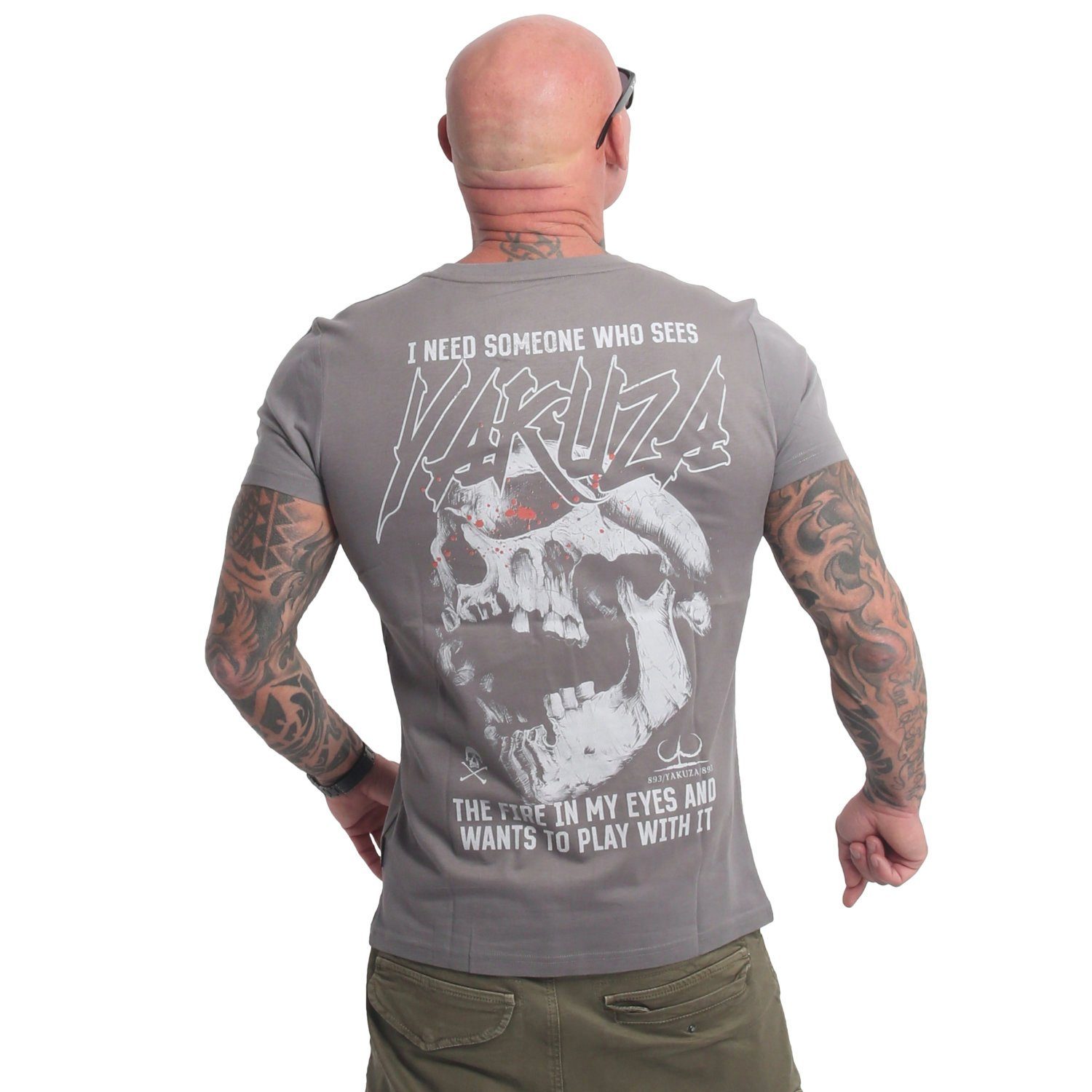 Fire steel YAKUZA T-Shirt gray