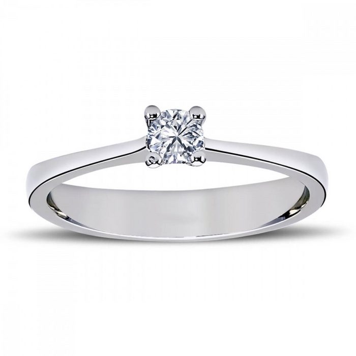 EinStein Diamant Diamantring 0 16 Carat Diamant Solitär Ring Meisterwerk 14 Karat Weißgold