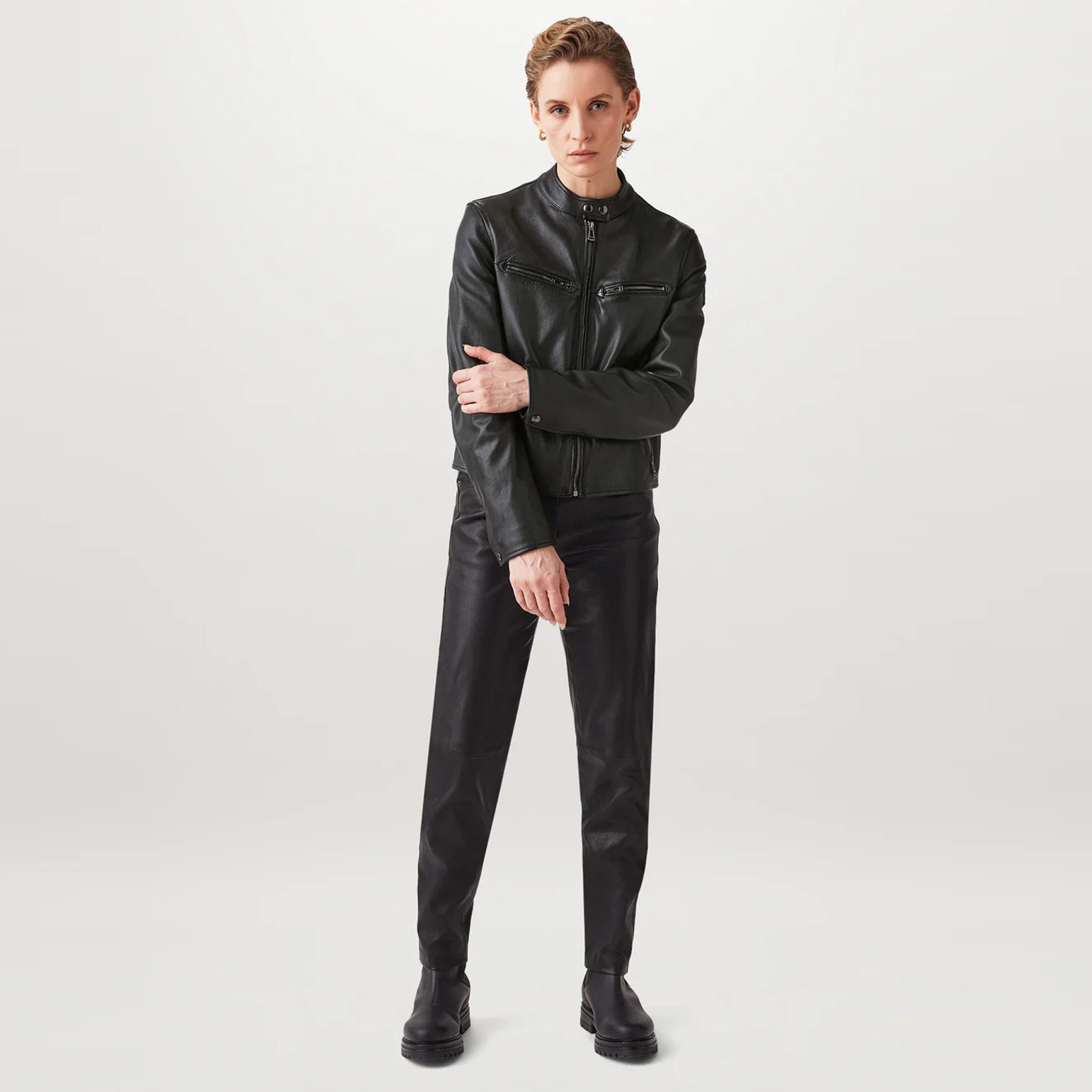 Belstaff Lederjacke BELSTAFF Lederjacke PINE - Schwarz