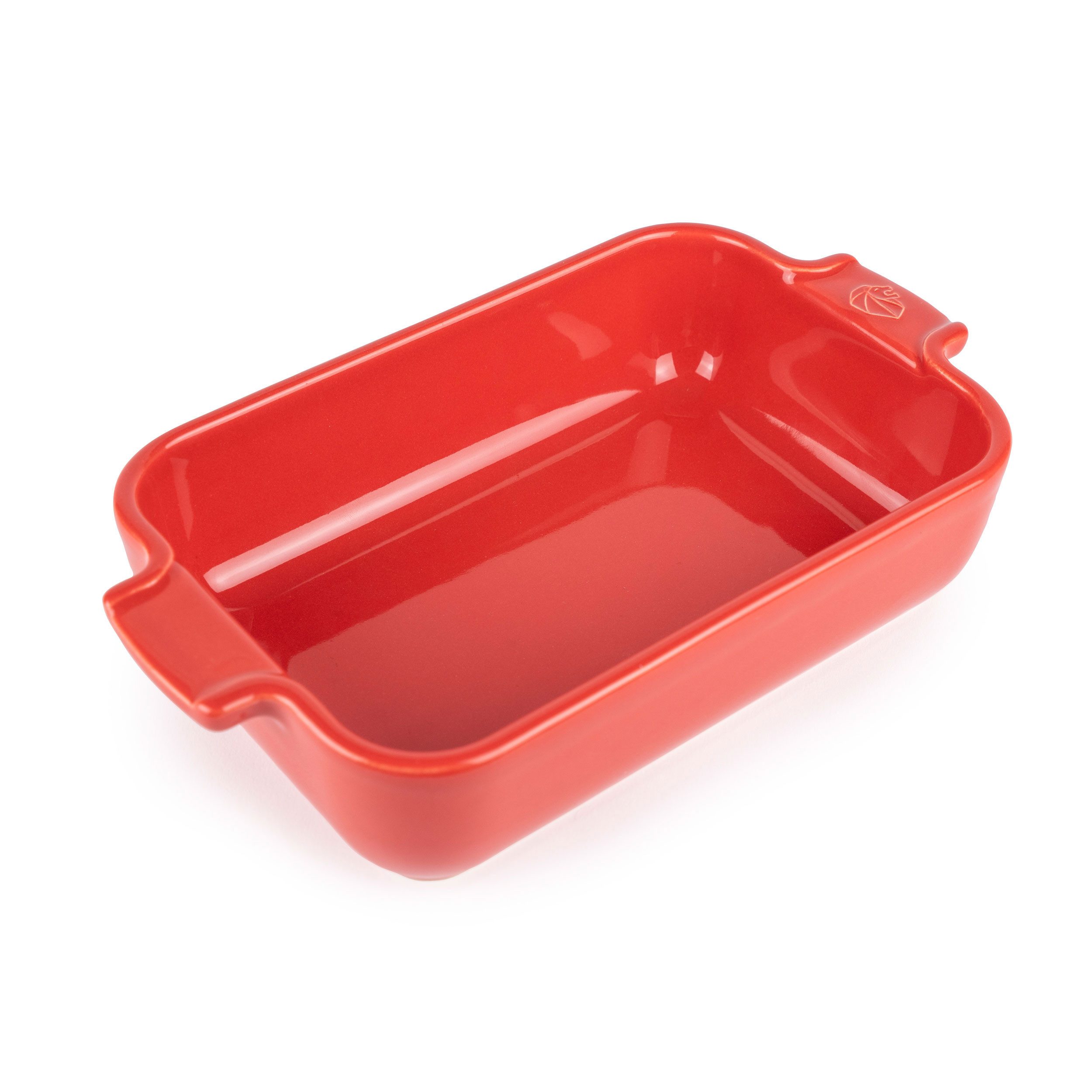PEUGEOT Auflaufform APPOLIA Keramik 22cm Rechteckig Rot Ofen Spülmasch, Keramik, Keramik
