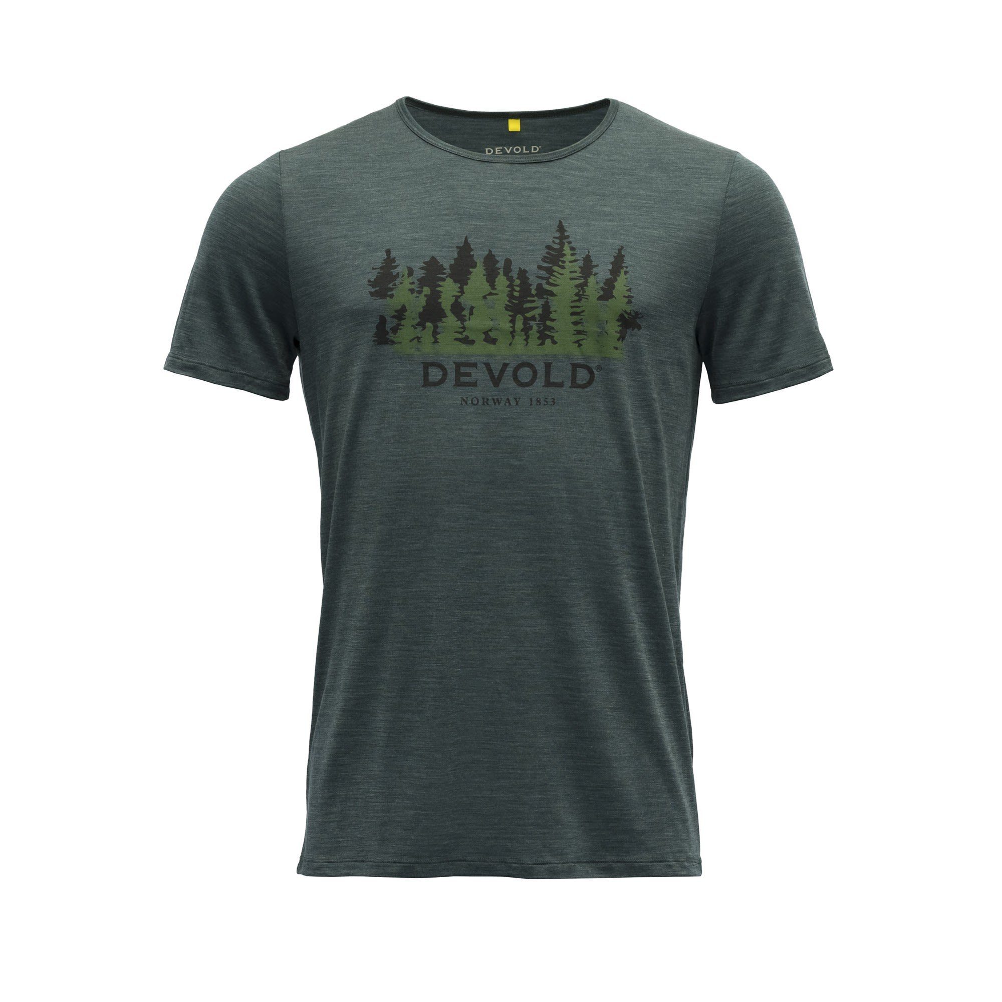 Devold T-Shirt Devold M Ornakken Merino 130 Tee Herren Woods