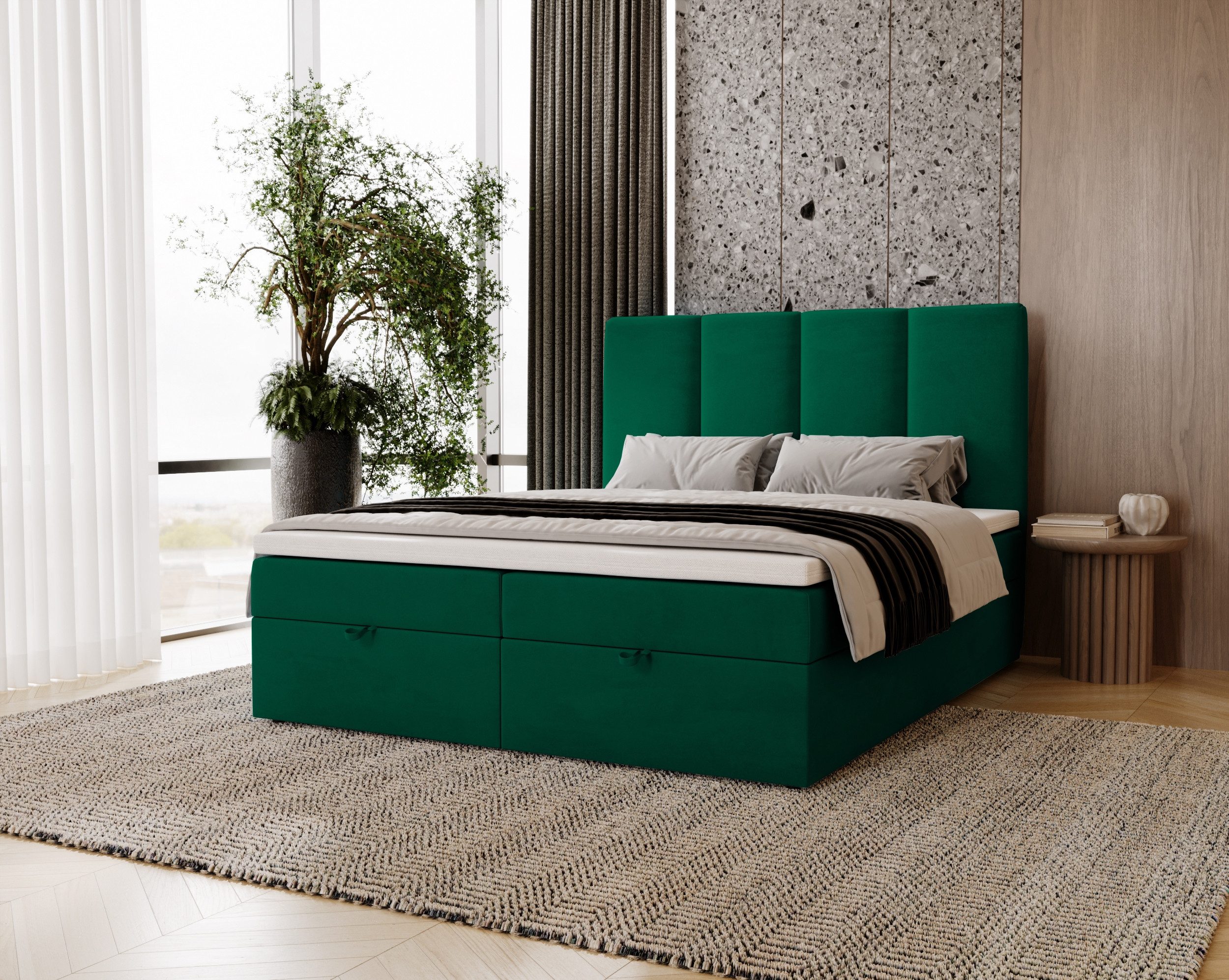 MARPUR Boxspringbett MALMO (Boxspringbett mit Bettkasten günstig online kaufen