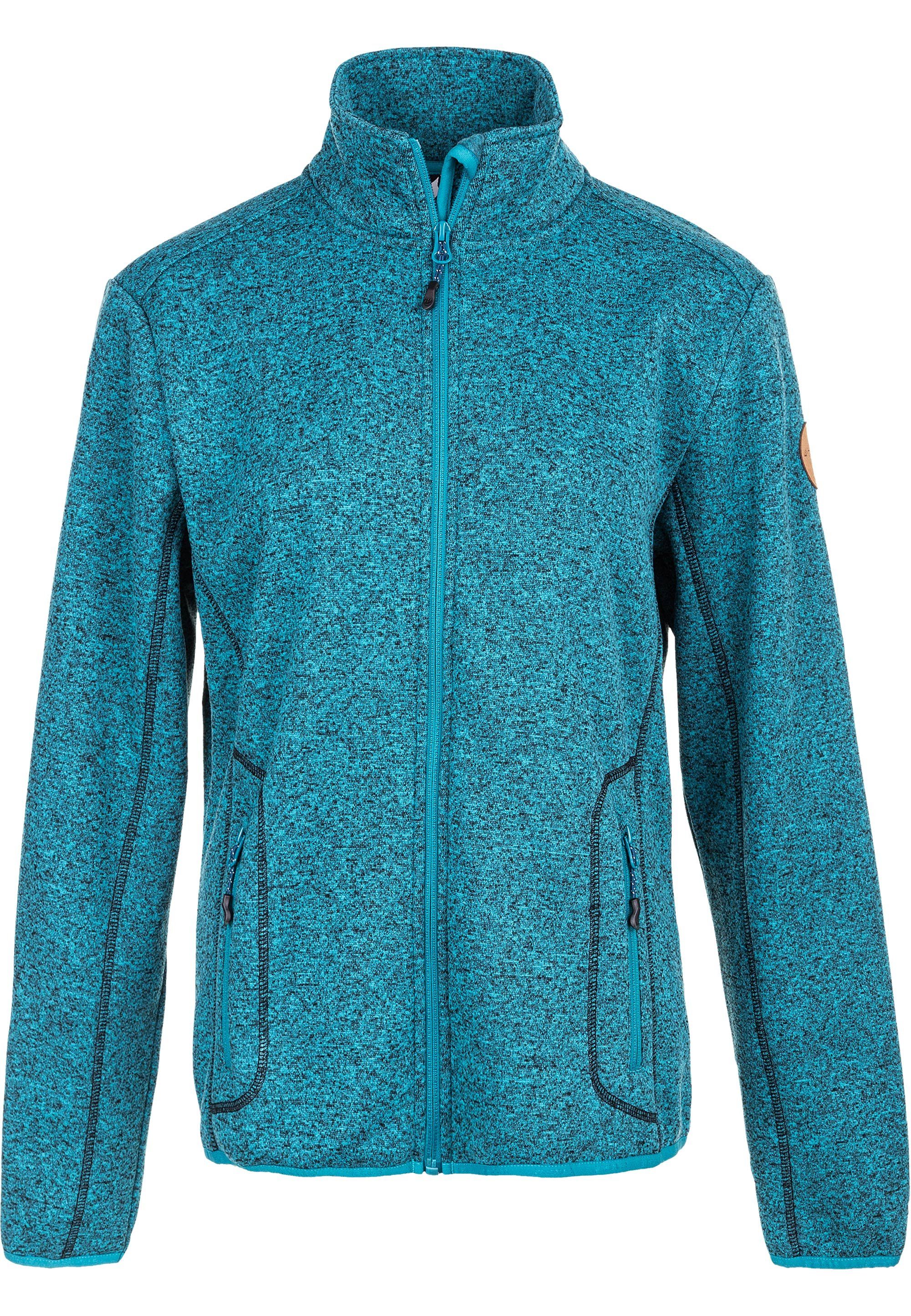 WHISTLER Fleecejacke schnell blau-meliert aus Funktionsmaterial trocknendem SAMANI