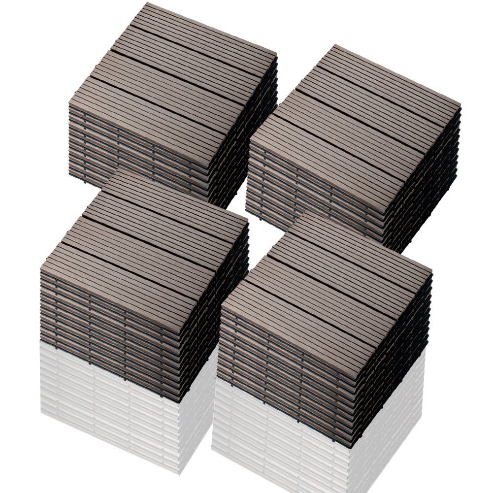 euroharry WPC-Fliesen 44-St. 4m² Terrassenplatten, 30x30 günstig online kaufen
