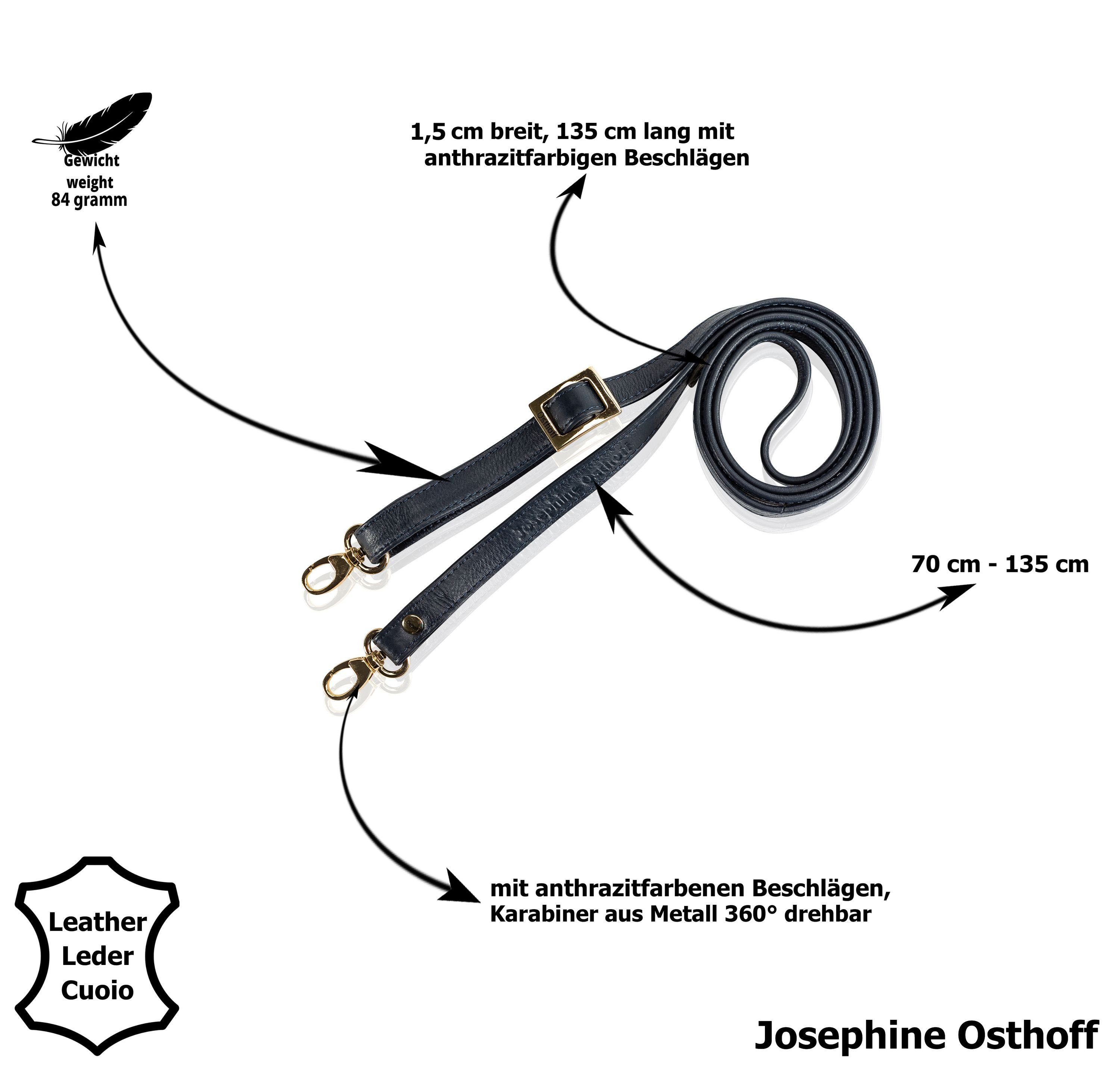 Schulterriemen Osthoff 1,5 cm schwarz/anthrazit Schulterriemen Josephine