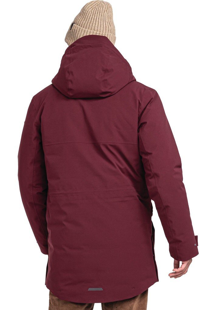 Schöffel Parka Winter-Daunenparka Ridgeland (wind- und wasserdicht, leicht) weinrot