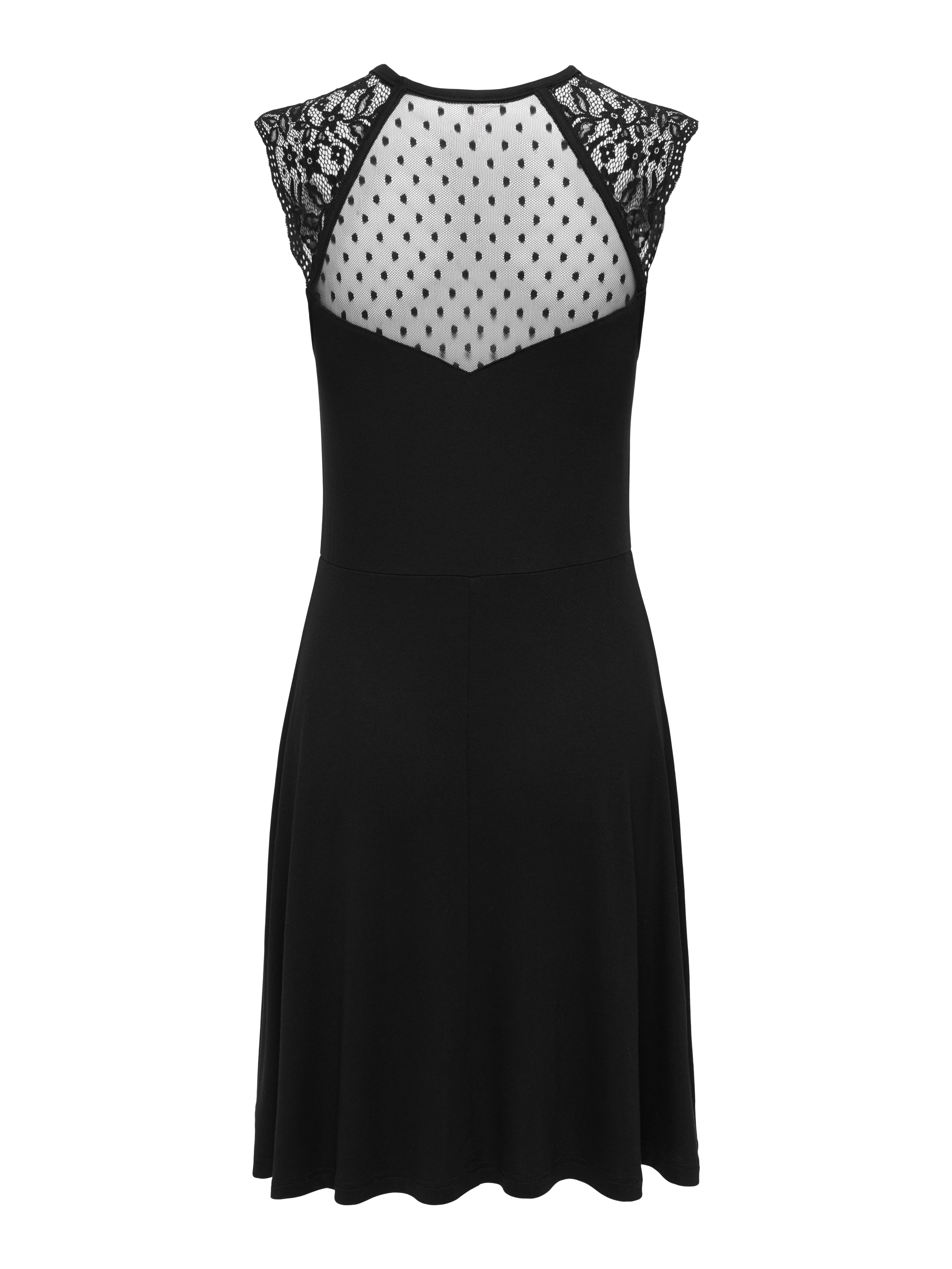 ONLY Spitzenkleid ONLEMILIE S/L FIT AND FLARED DRES CS JRS Viskosemischung, regular fit