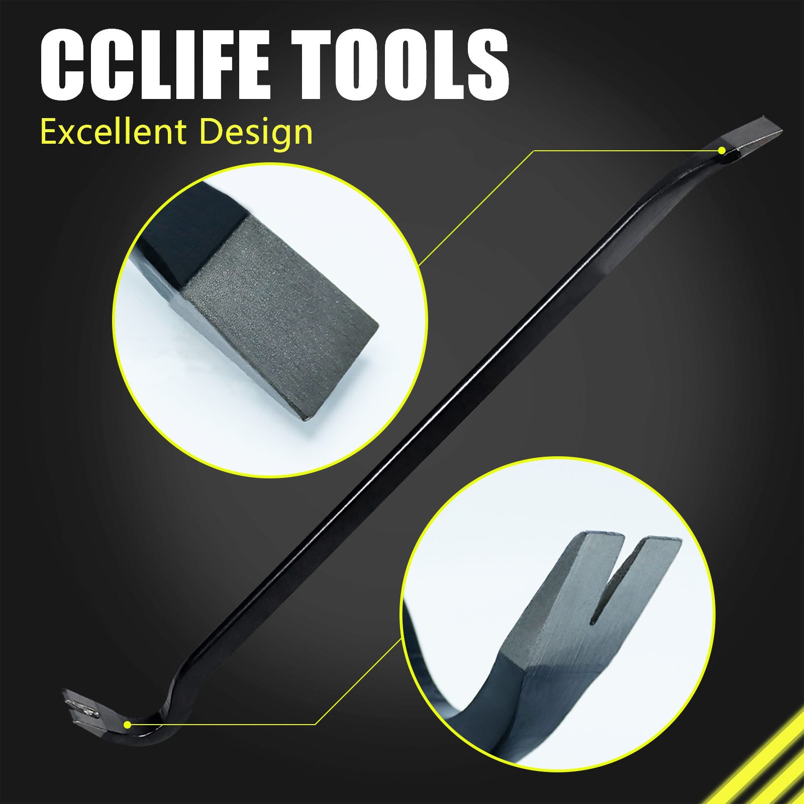 CCLIFE Zugeisen Nagel-Hebeleisen Nageleisen Brecheisen aus Spezialstah, L: 60 cm, (1-tlg)