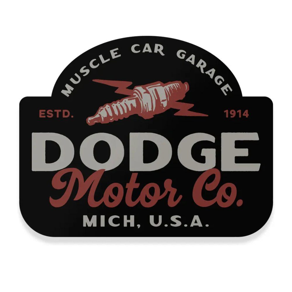 Dodge Aufkleber Motor CO Sticker