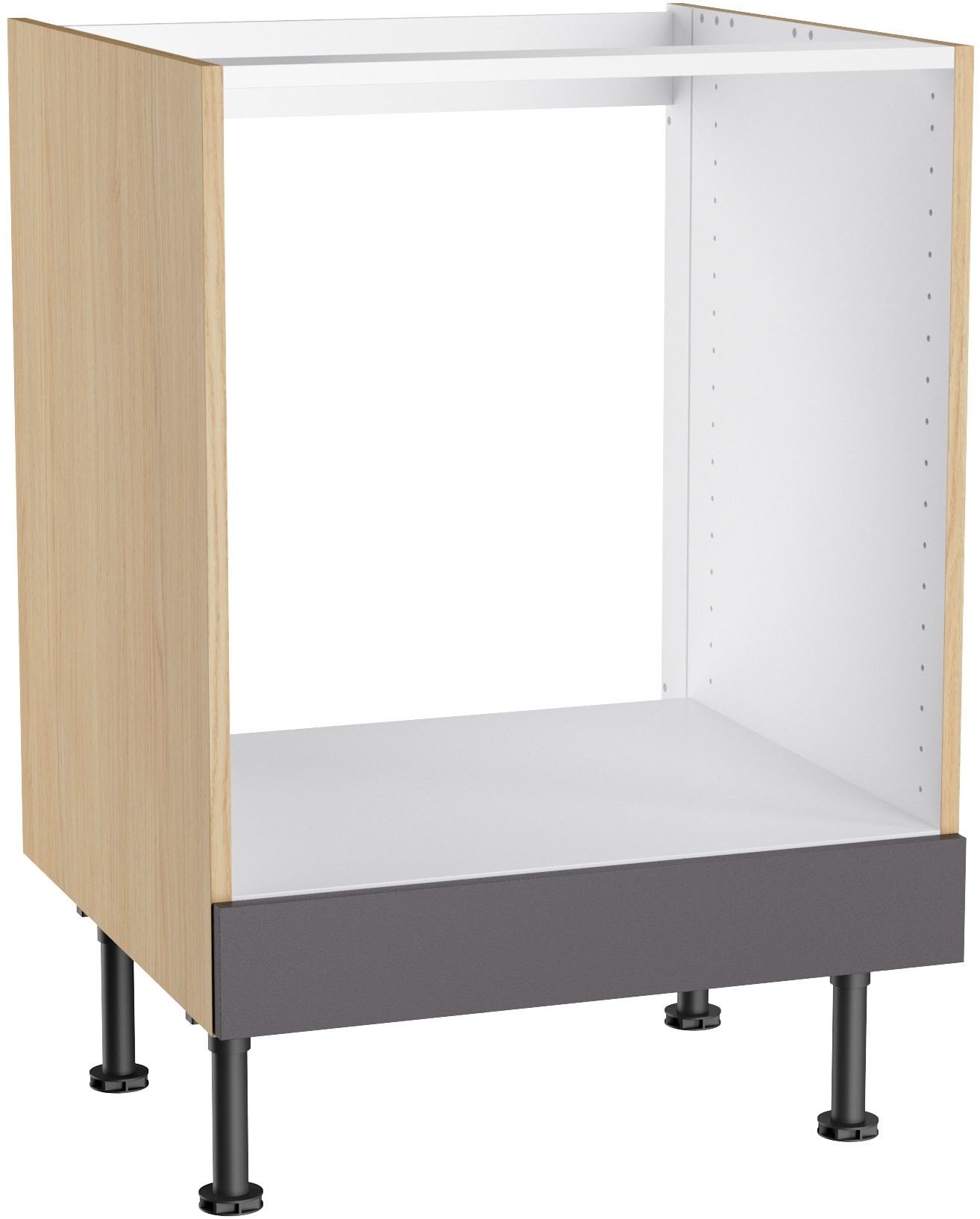 KOCHSTATION Herdumbauschrank KS-Lucy Breite 60 cm, 1 Blende, höhenverstellbare Füße