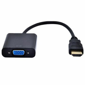 Olotos HDMI Auf zu VGA Stecker HD 1080p Adapter Konverter Audio Video Kabel HDMI-Adapter, für Computer, Desktop, Laptop, PC, Monitor, Projektor, HDTV, Xbox