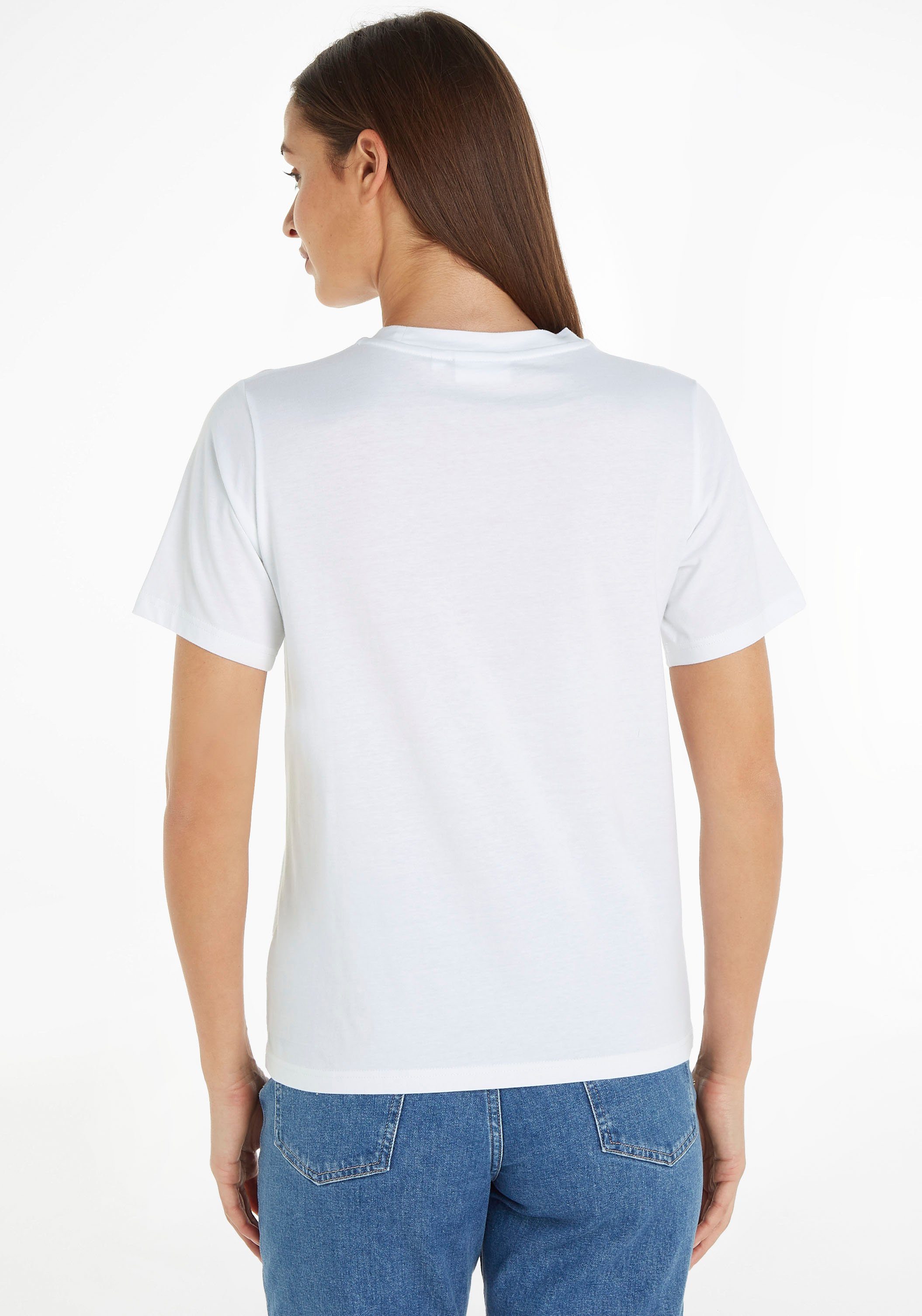 Klein Calvin T-Shirt Floral-Printmuster mit