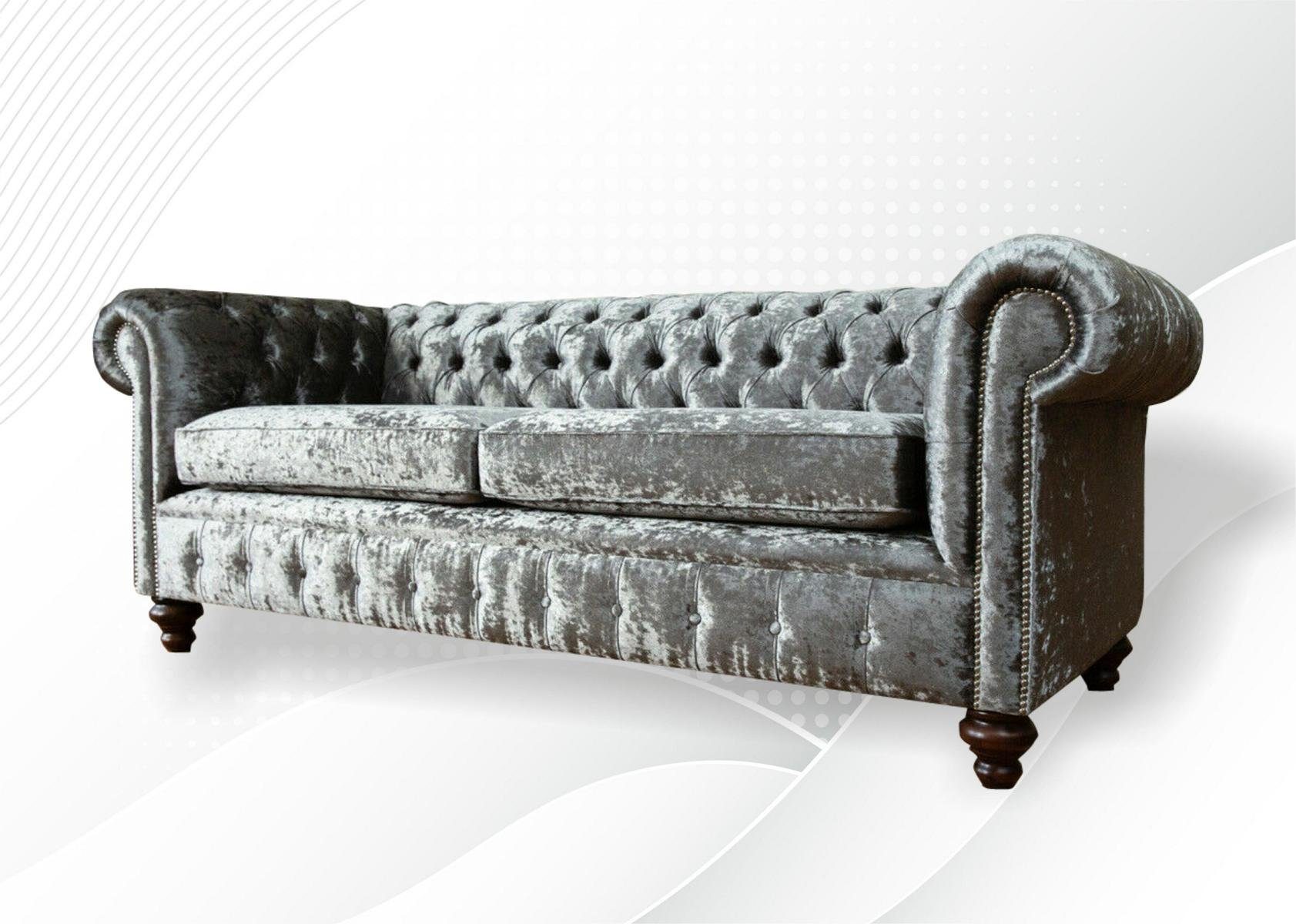 3 cm Sitzer Chesterfield-Sofa, Chesterfield Couch 225 JVmoebel Sofa Design Sofa