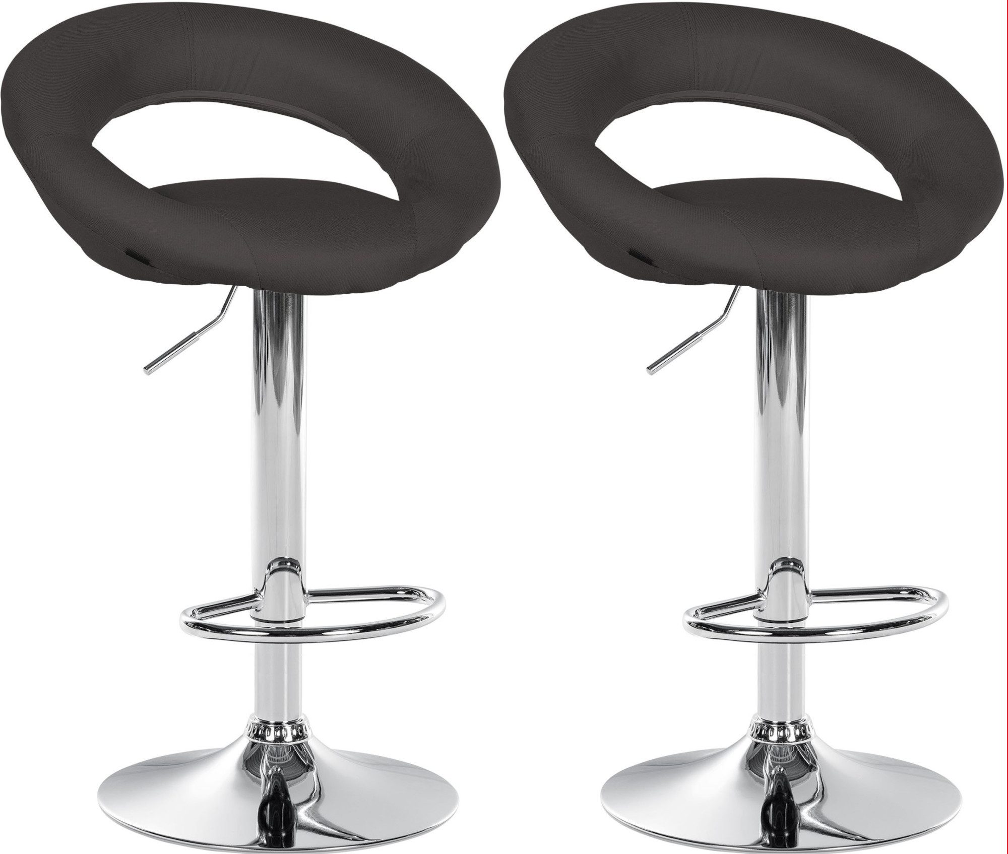 CLP Barhocker Olinda Stoff (2er Set, günstig online kaufen