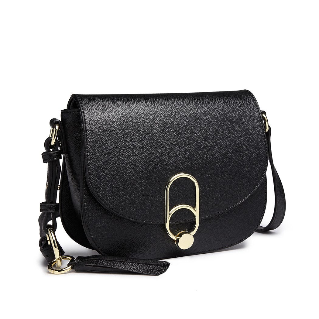 Miss Lulu Umhängetasche Schultertasche Damen Cross Body Bag Modern Mit Reißverschluss