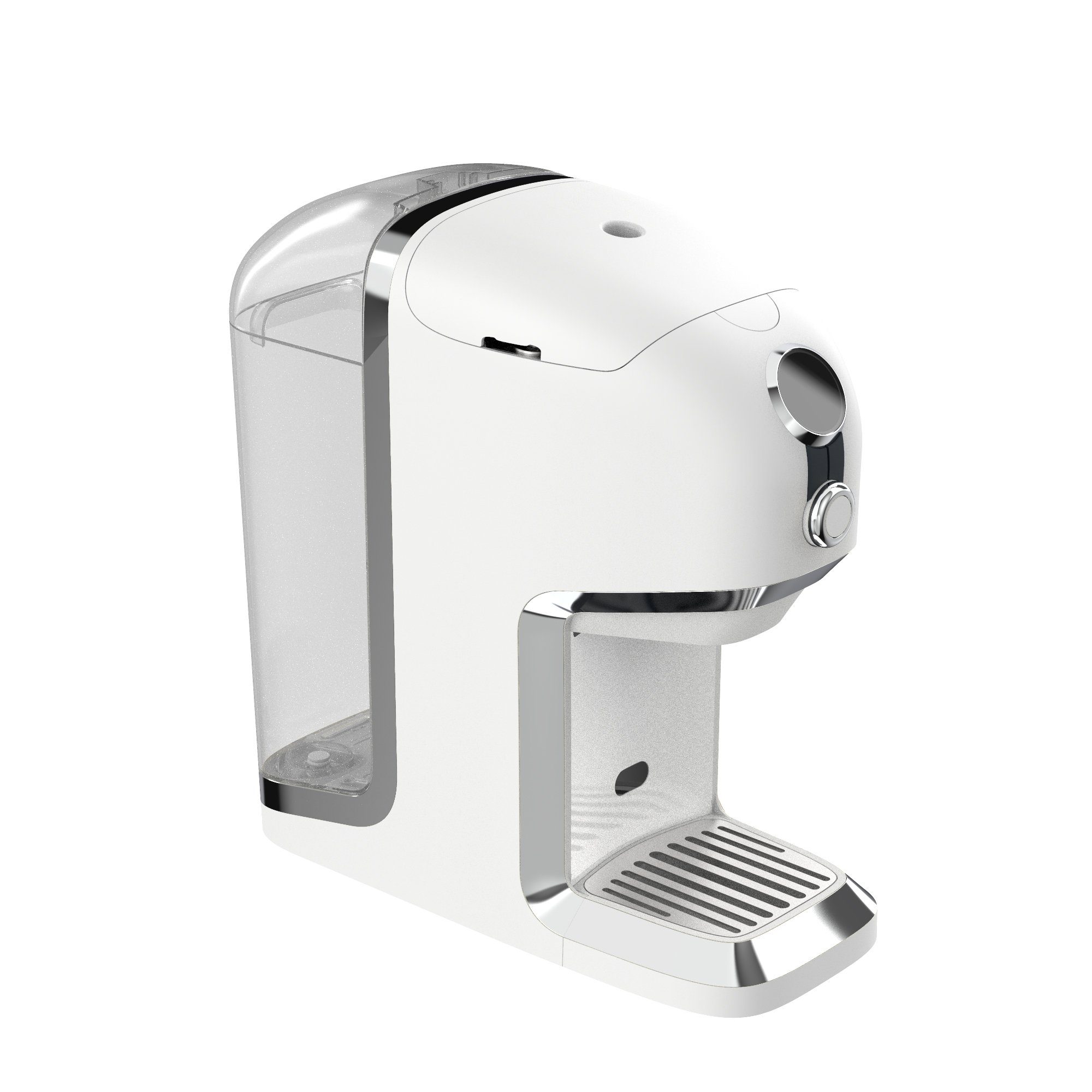 BRU Wasser-/Teekocher Teemaschine, Praktisch - Konsistent - Nachhaltig weiß/chrome