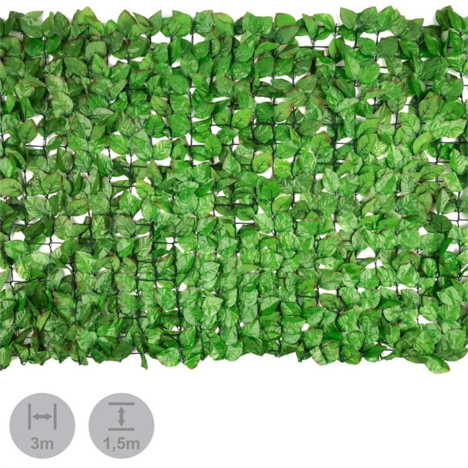 blumfeldt Balkonsichtschutz Fency Bright Leaf Sichtschutzzaun günstig online kaufen