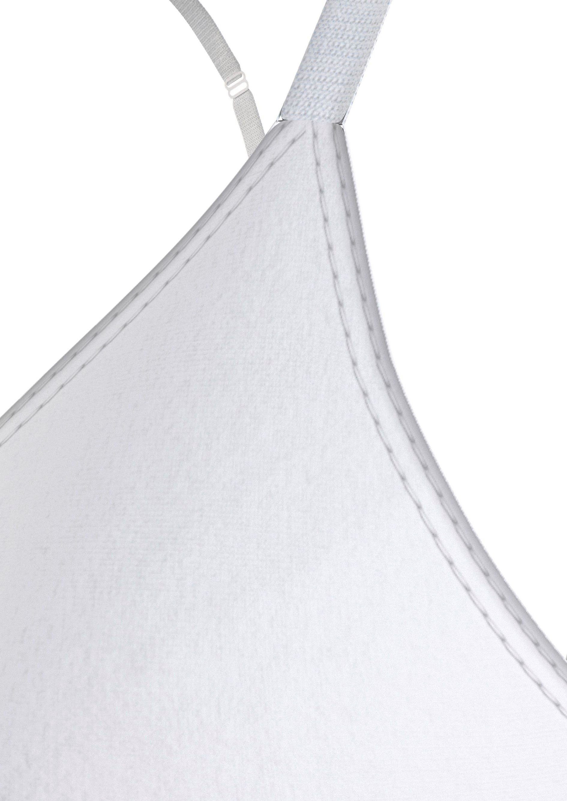 White Bund BH Underwear mit TRIANGLE LL Tommy elastischem Bügelloser Hilfiger