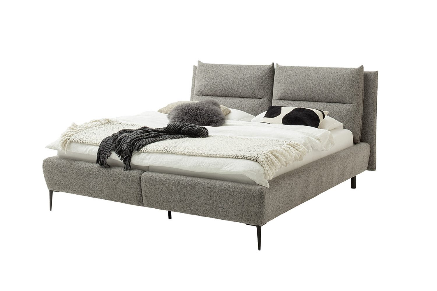 freiraum Stauraumbett Auckland, in blaugrau - Liegefläche 180x200 cm, Stellmaß 210x116x242 (BxHxT)