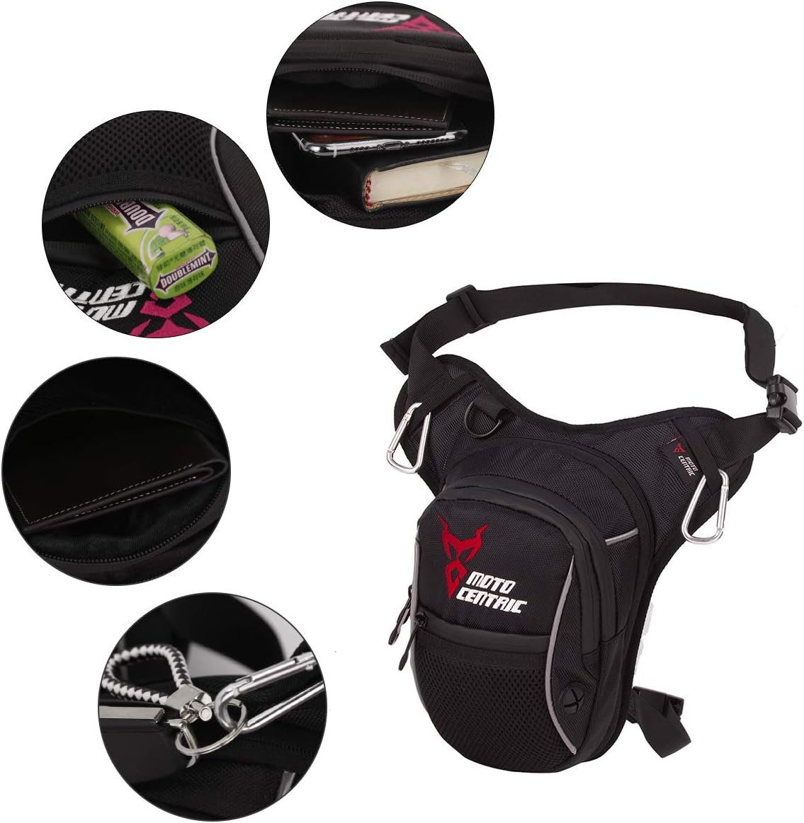 RAIKOU Beintasche Oxford Hüfttasche, Motorrad-Beintasche Oberschenkel, Gürteltasche,Taille, Bauch, Geldbörse – Bild 2 von 5