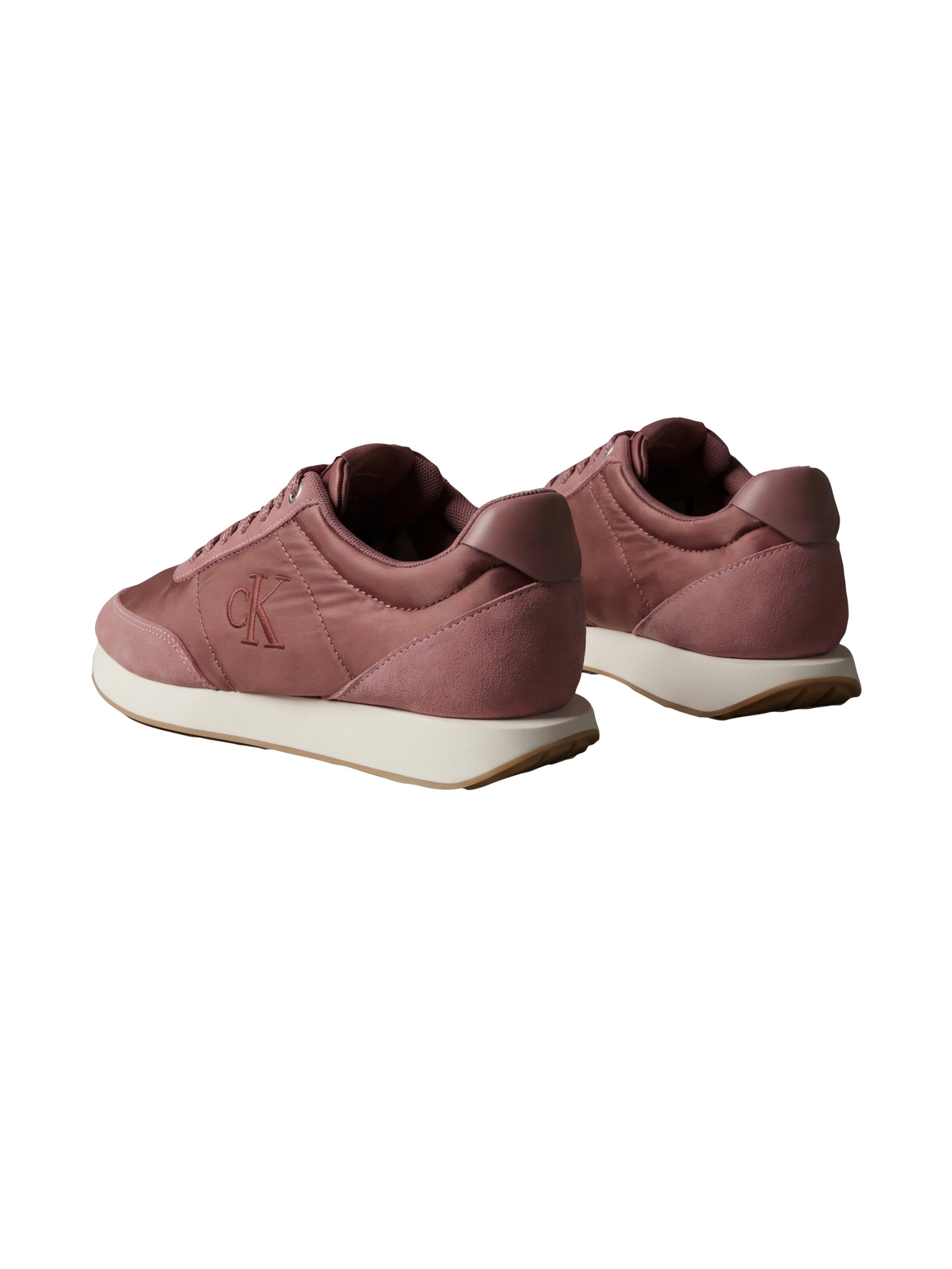 Calvin Klein RETRO RUNNER LACEUP SATIN MIX Plateausneaker Schnürschuh, Halbschuh mit Schaftrandpolsterung