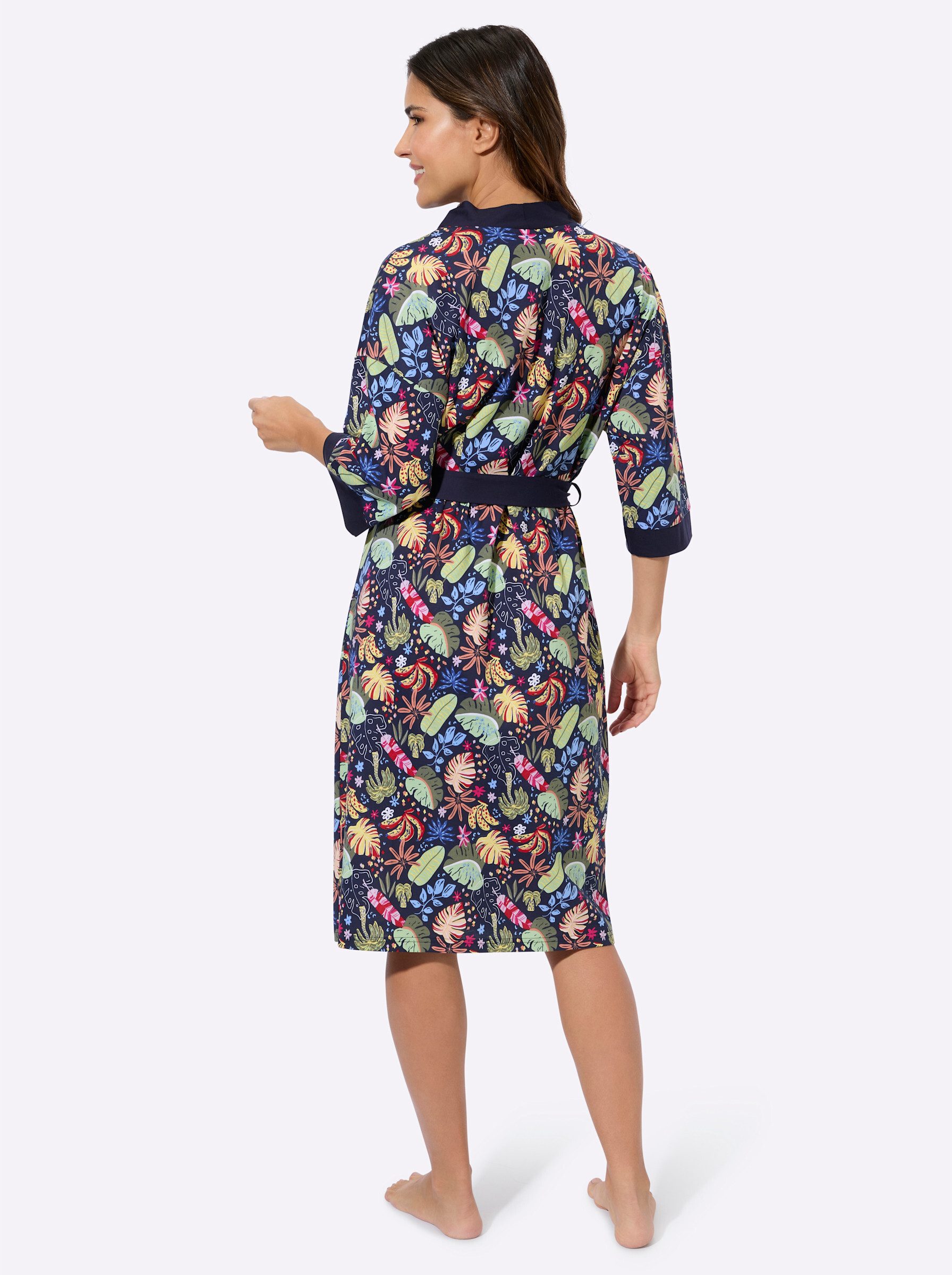 Sieh an! Morgenmantel Morgenmantel ., Baumwolle, Bindeband, Single-Jersey günstig online kaufen