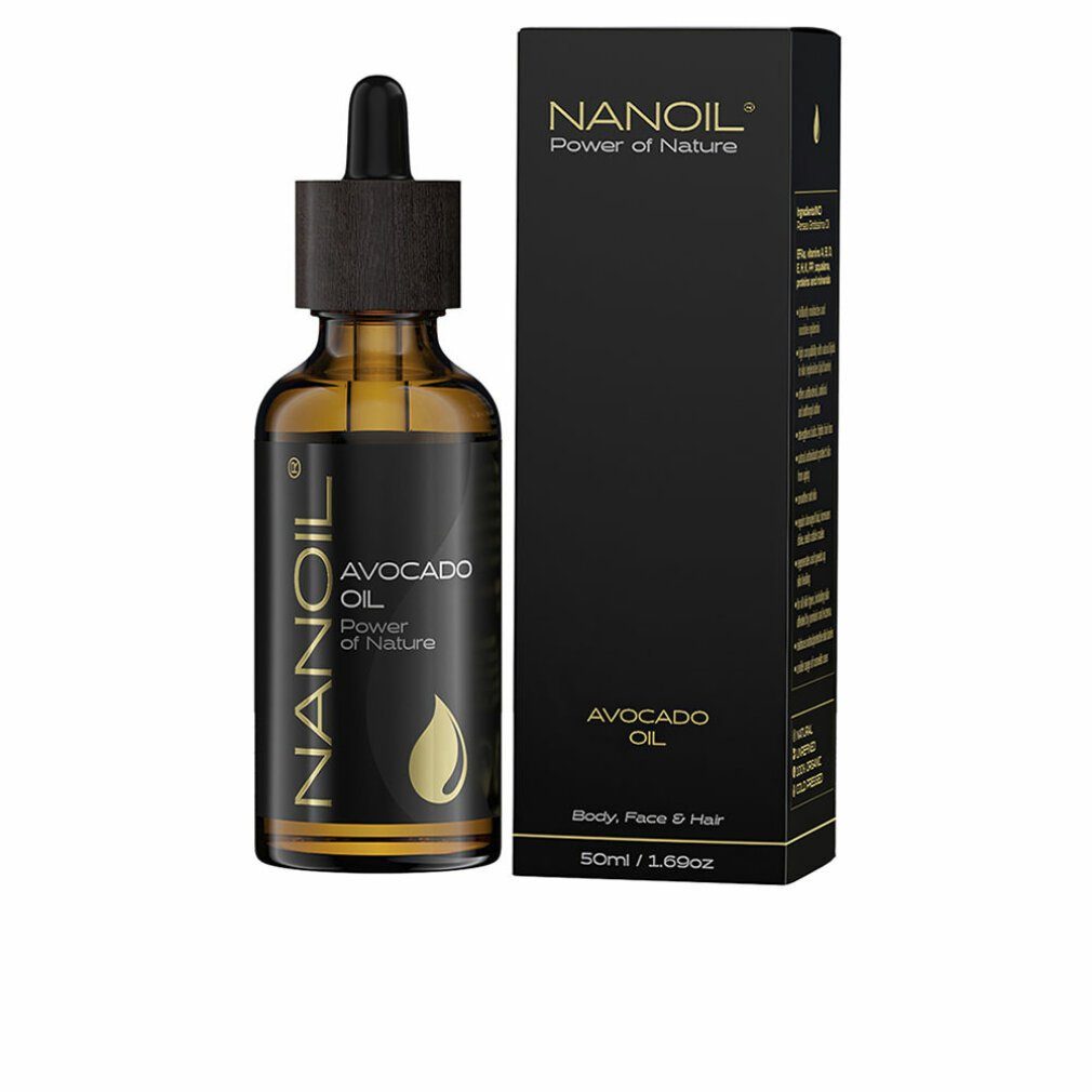 Haaröl für NANOIL und Haare Nanoil Avocadoöl 50ml Körper