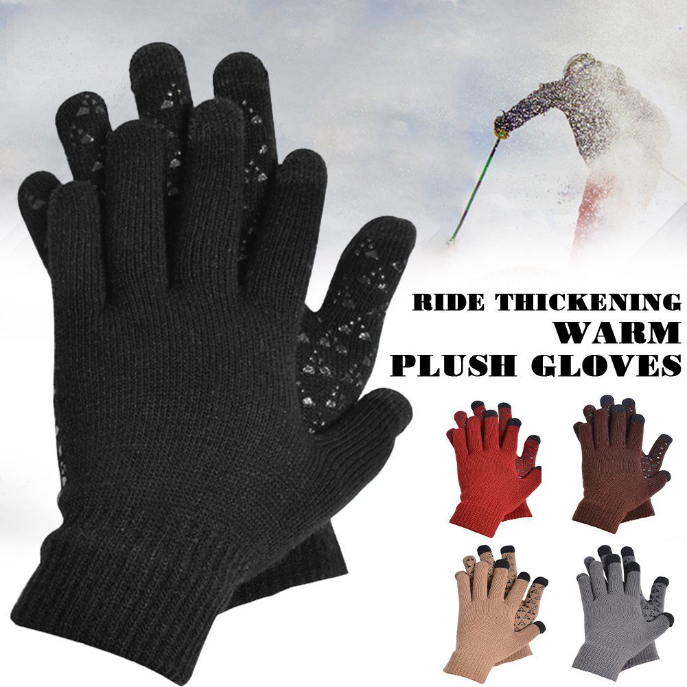 Winter Touchscreen-Strickhandschuhe, Blusmart deep Fahrradhandschuhe Verdickte cerulean Verschleißfeste