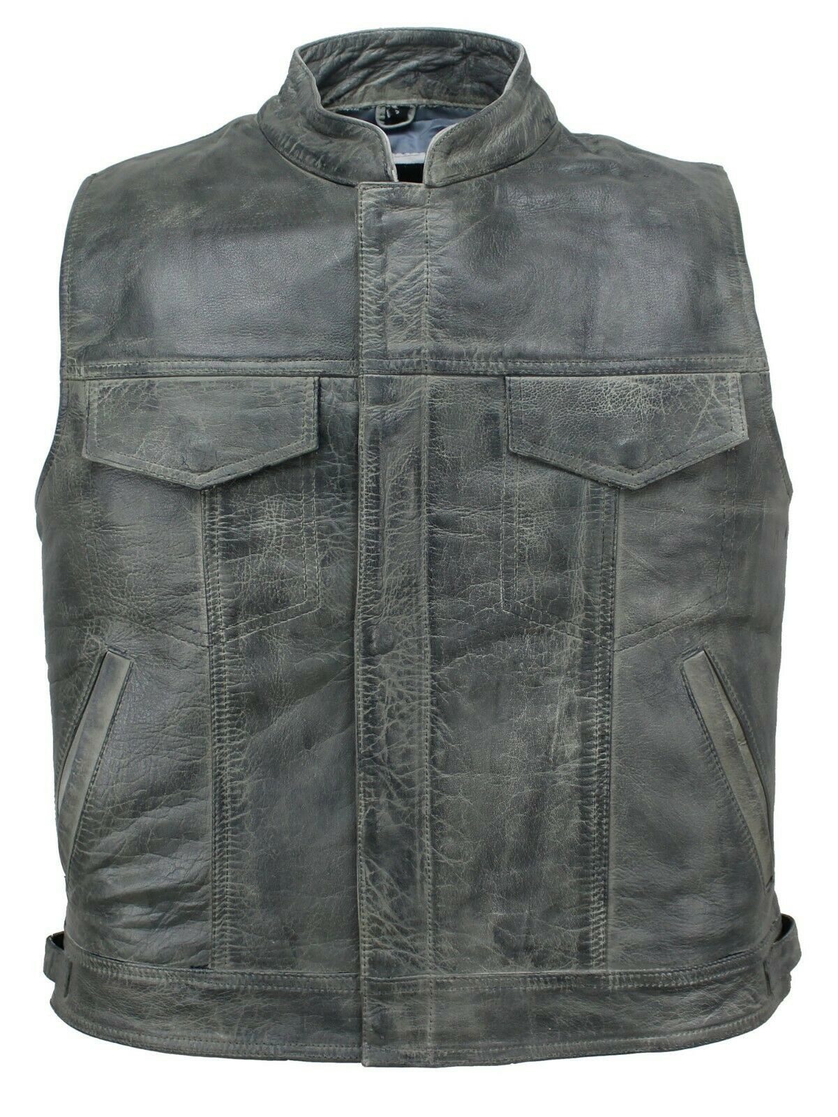 Alpha Speeds Lederweste Herren ANARCHY KLASSIKER Motorrad/Biker in Retro/Vi günstig online kaufen