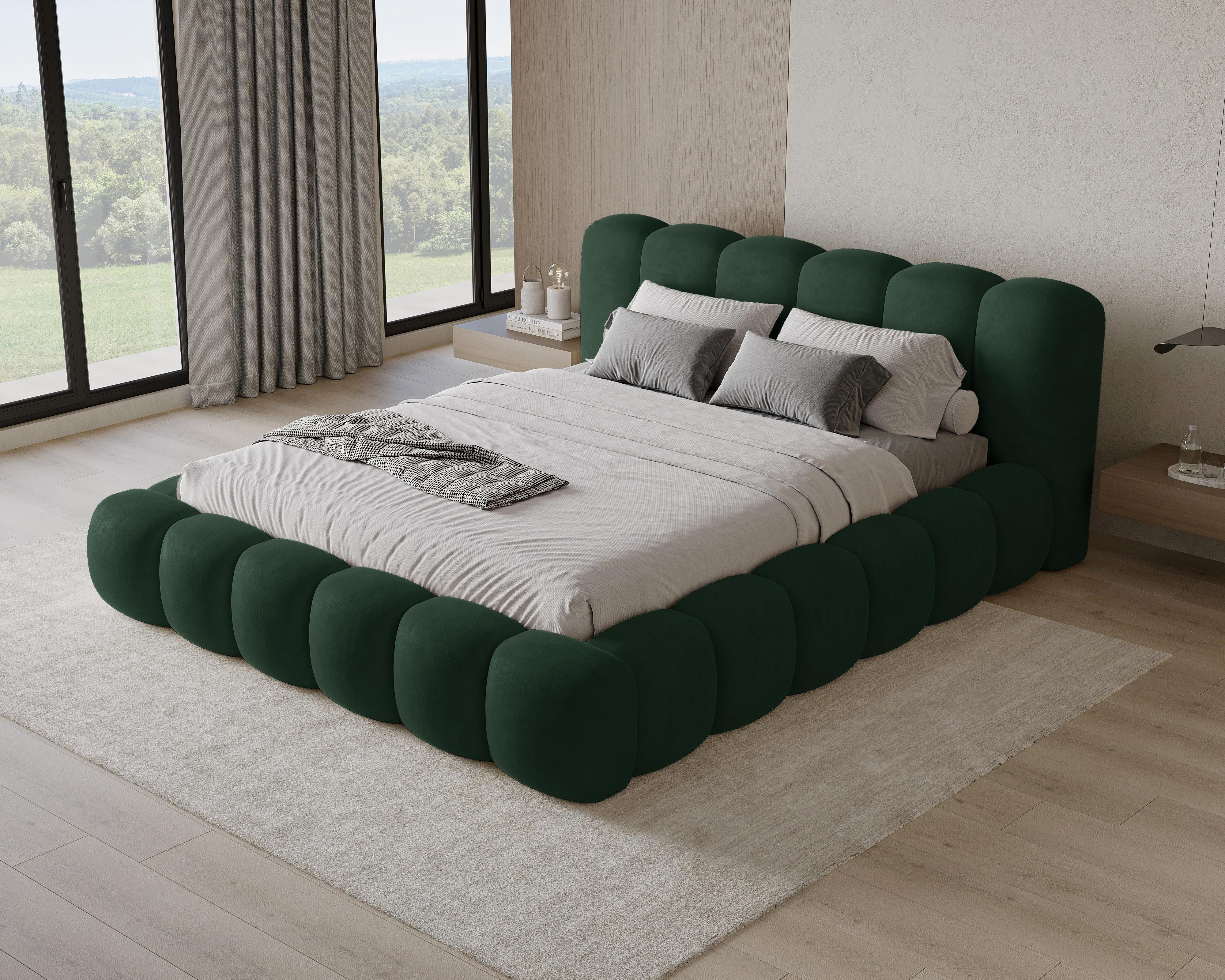 Chilly Möbel Polsterbett Stoff mit Stauraum und Hubfunktion Holzrahmen (Boxbett ohne Matratze in vielen Farben, 1-tlg., 140x200 160x200 180x200 200x200cm), gepolstertem Kopfteil Bettkasten modern