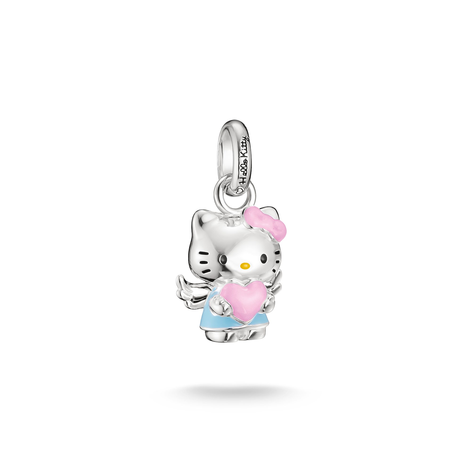 THOMAS SABO Charm-Einhänger THOMAS SABO ♡ Hello Kitty Charm Engel-Design - Connect, Emaille