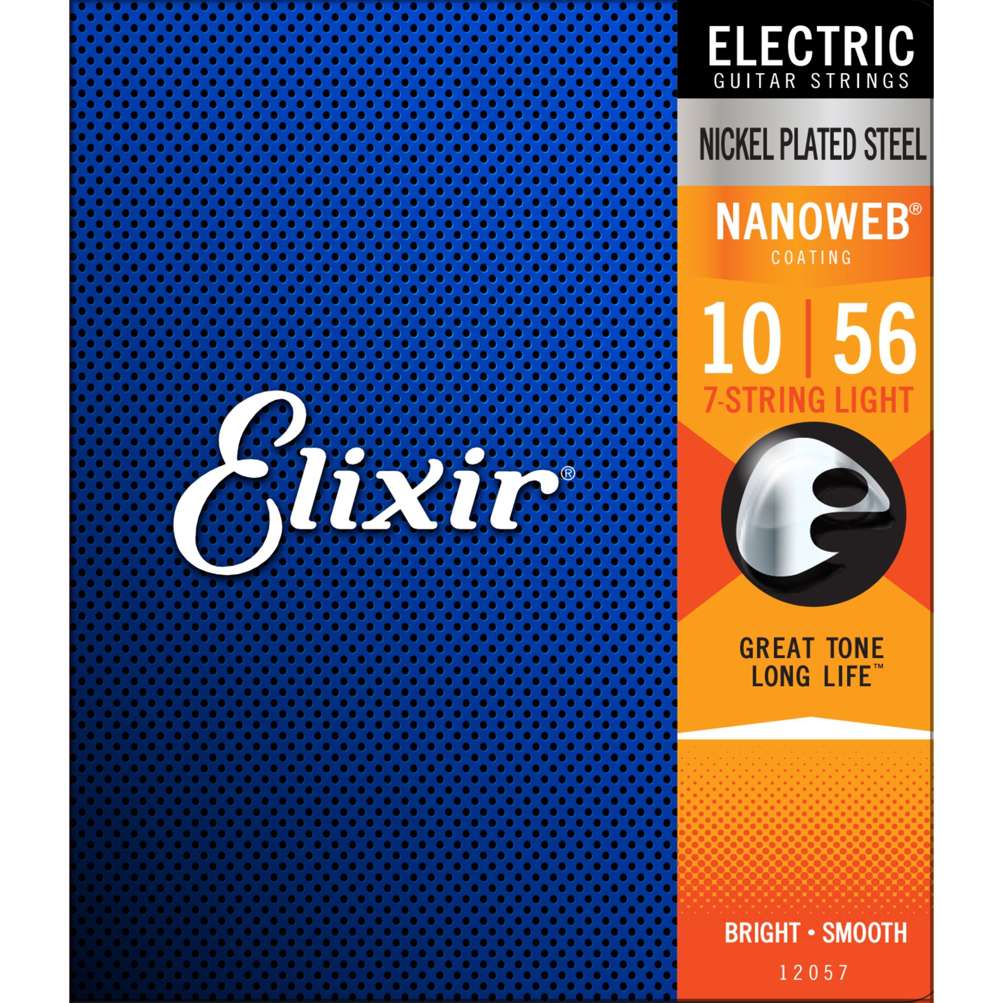 Elixir Saiten, 12057 Nanoweb Electric 7-String 10-56 - E-Gitarrensaiten