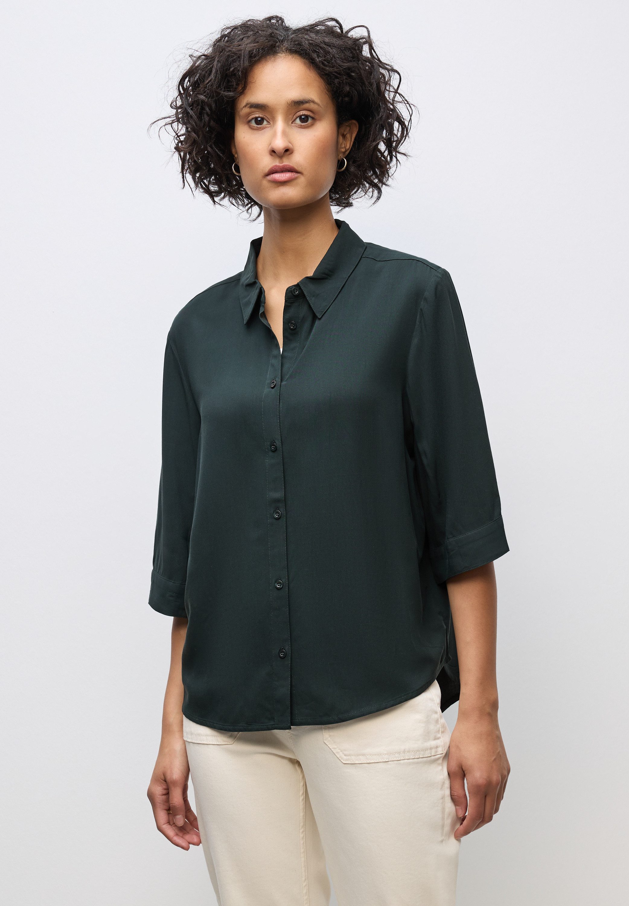 STREET ONE Hemdbluse mit 3/4 Ärmeln