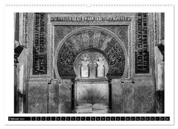 CALVENDO Wandkalender Andalusien Impressionen in schwarzweiß (Premium, hochwertiger DIN A2 Wandkalender 2023, Kunstdruck in Hochglanz)