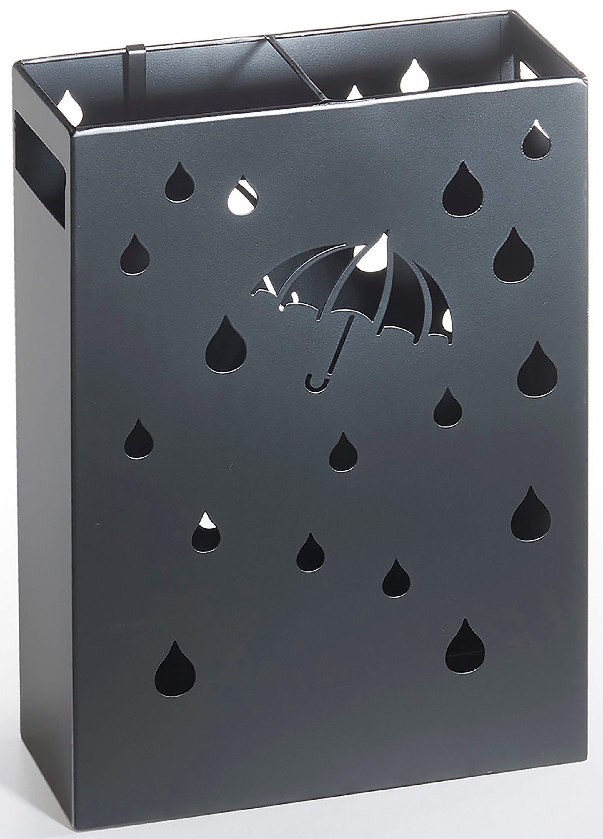 Kobolo Стойка для парасольок Regenschirmständer UMBRELLA aus Metall schwarz