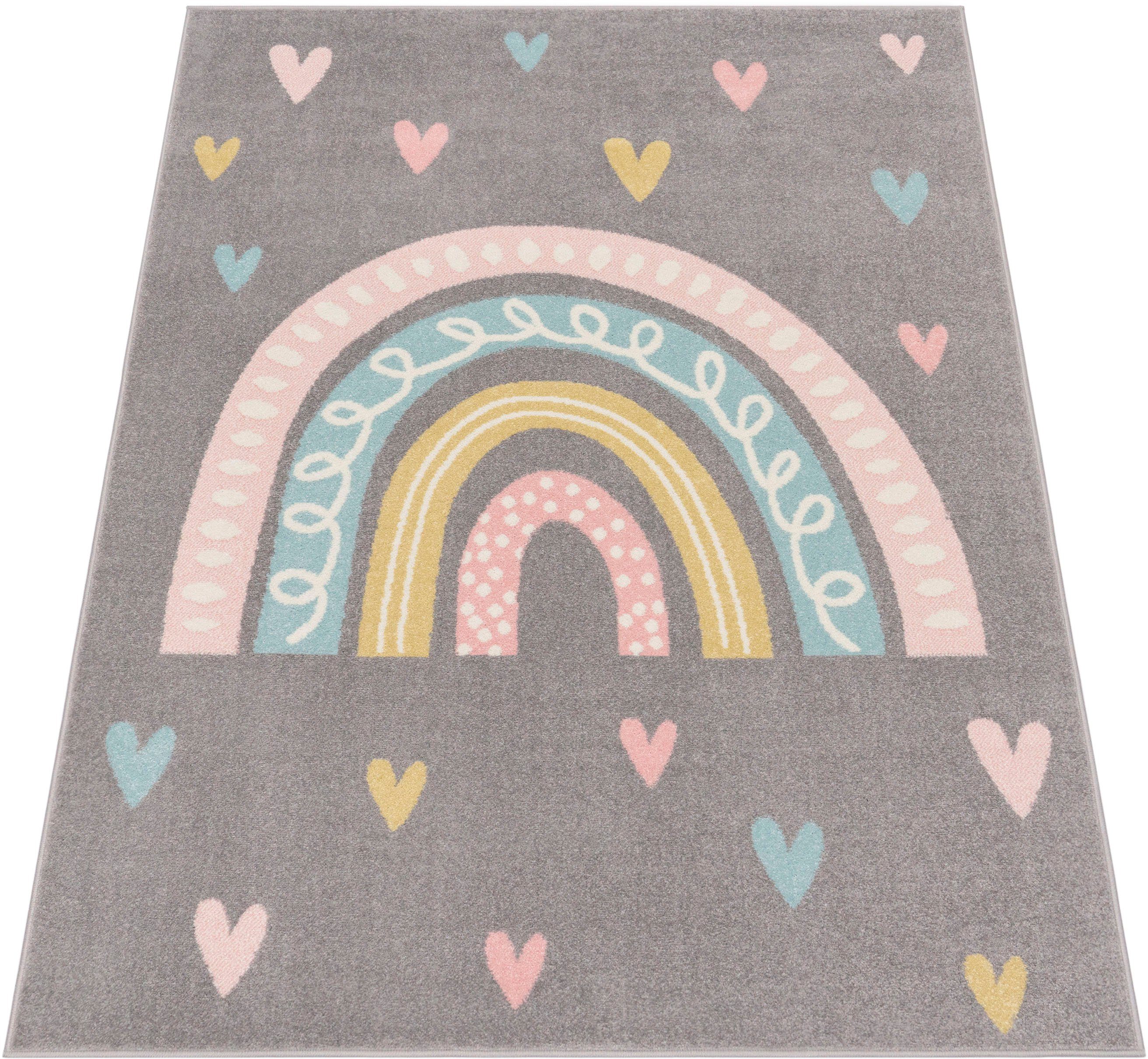 Paco Home Kinderteppich Nino 887, rechteckig, Höhe: 13 mm, Kurzflor, Spielt günstig online kaufen