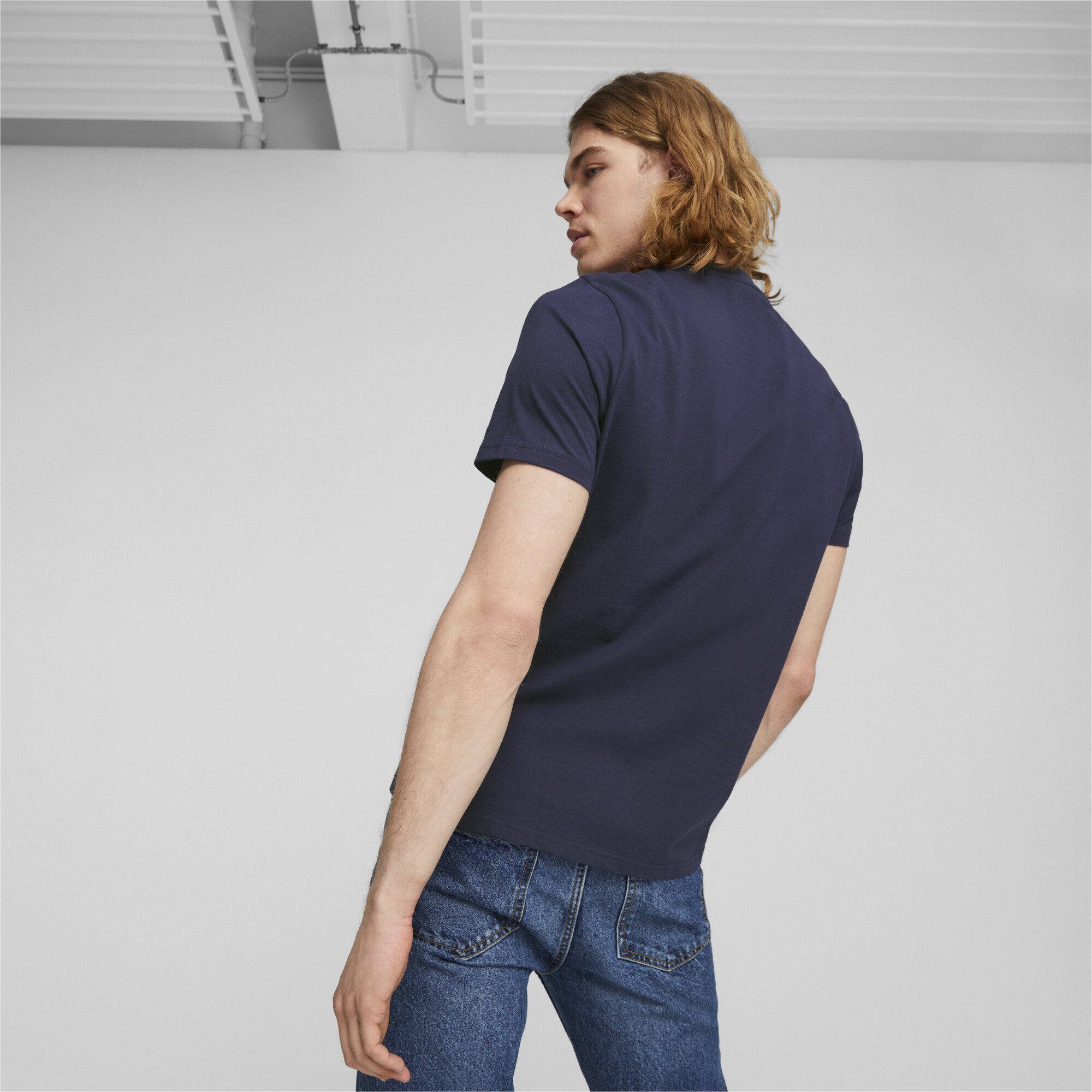 Blue Herren T-Shirt Better Navy PUMA T-Shirt Essentials