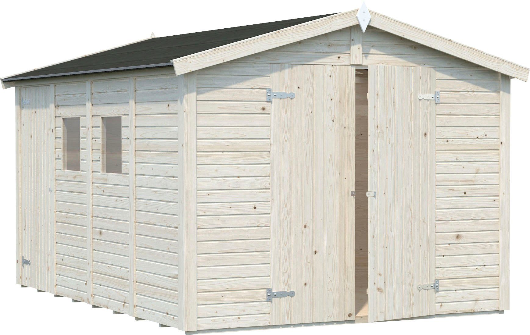 Palmako Gerätehaus Dan, BxT: 295x394 cm, transparent