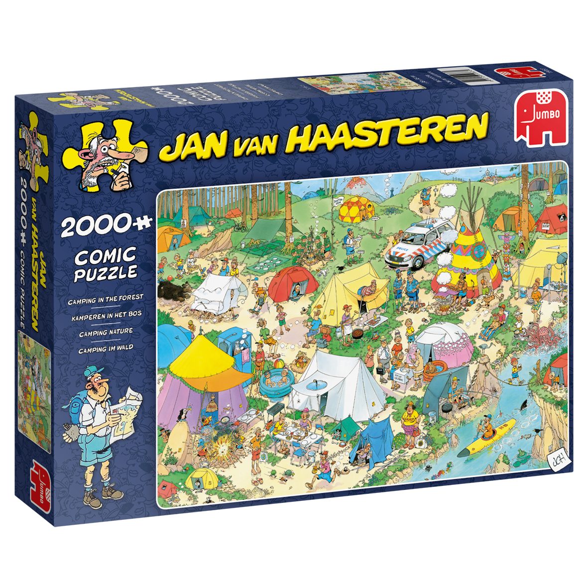 Jan van Haasteren Puzzle Jan van Haasteren Camping im Wald 2000 Teile Puzzle, 2000 Puzzleteile