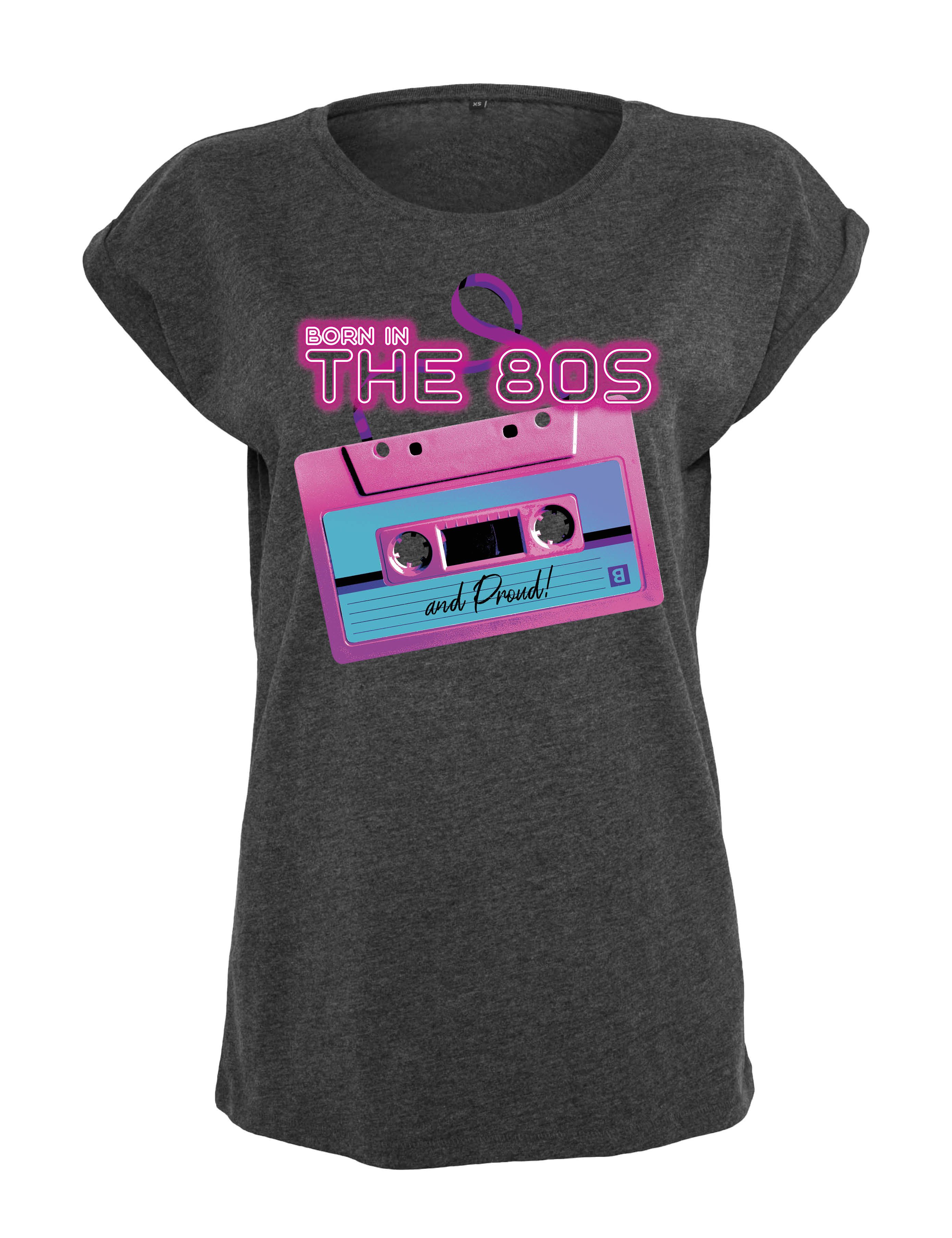 Youth Designz Print-Shirt "Born in The 80s" Damen T-Shirt Statement Geschenk Frauen Motiv mit stylischen Retro Aufdruck