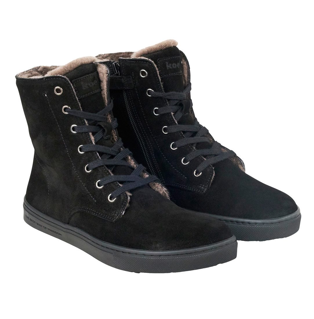KOEL Koel Damen Barfuß Stiefeletten Hesira Wildleder Stiefel Lammfell Stiefel