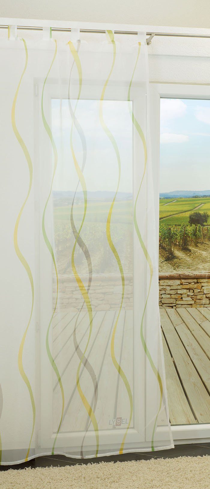 LYSEL® Vorhang Helix (1 St), transparent, HxB 245x140cm