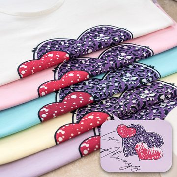 LOREZA Unterhemd 5 Mädchen Unterhemden Baumwolle - Herz (Set, 5-St)