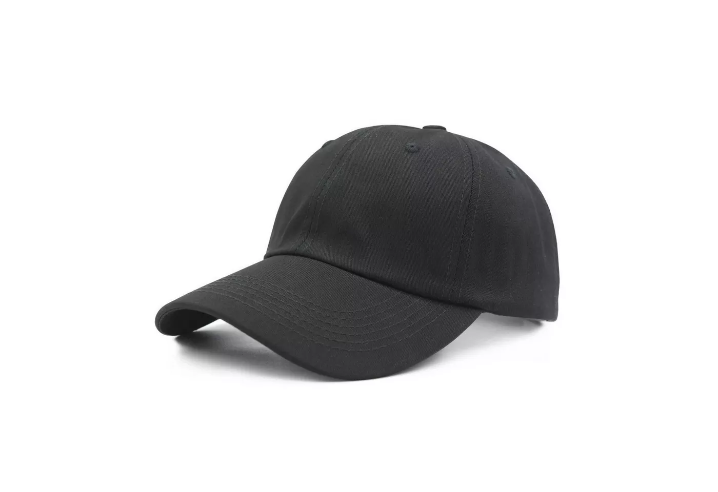 LuxusKollektion Baseball Cap Basecap Übergröße Herren Baumwolle verstellbar 60cm 65cm XL Schwarz